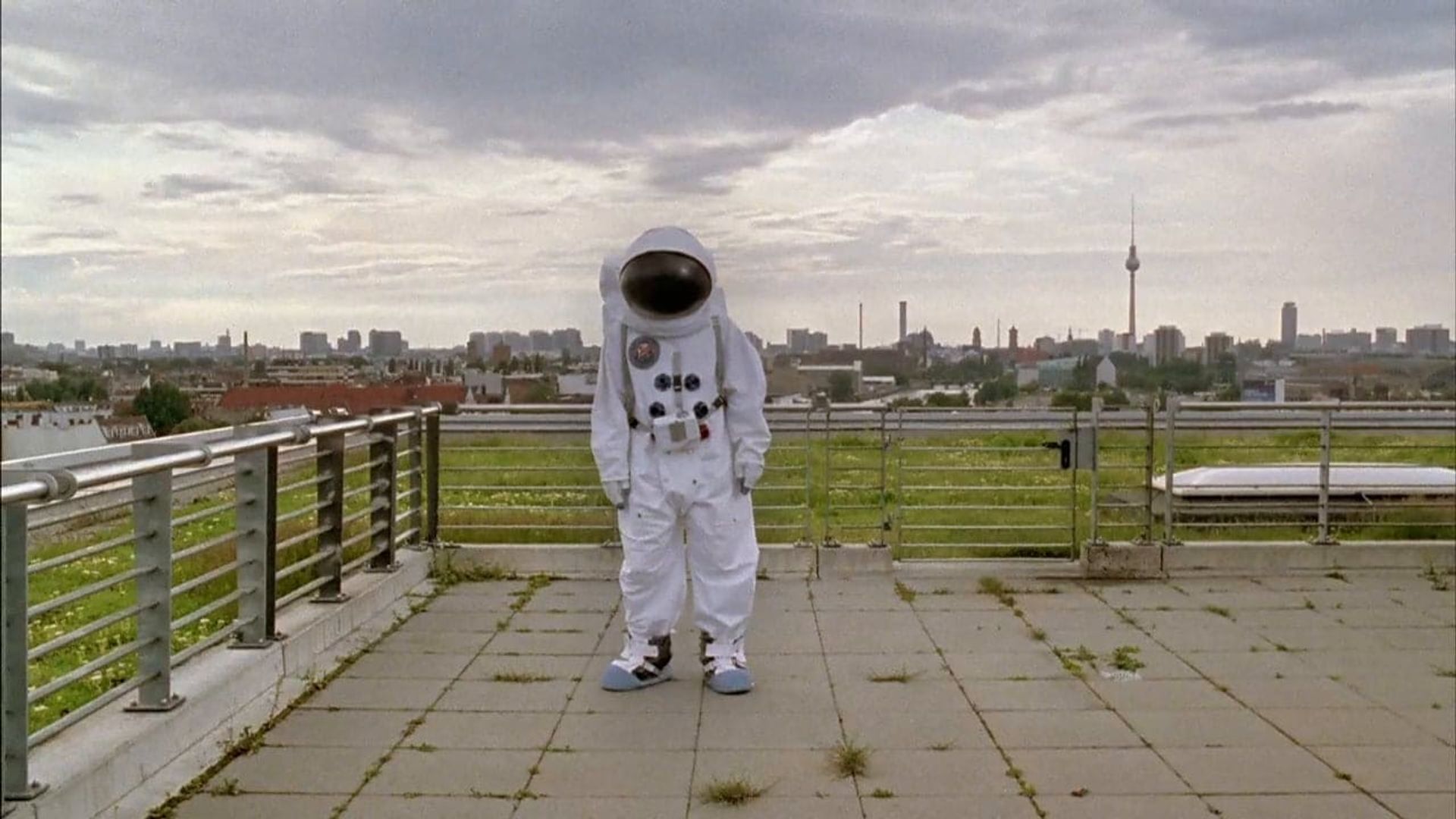 The Astronaut on the Roof background