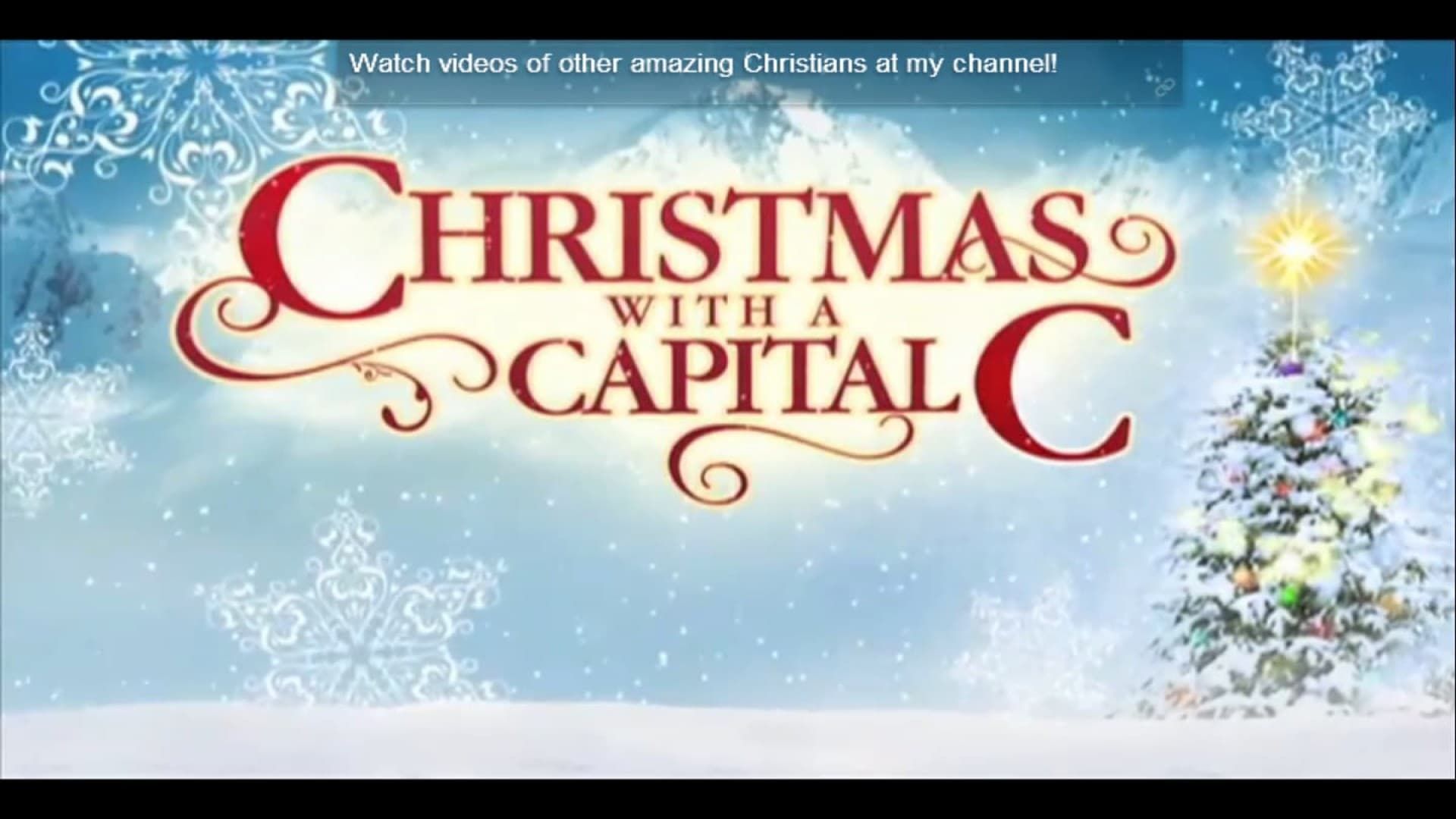 Christmas with a Capital C background