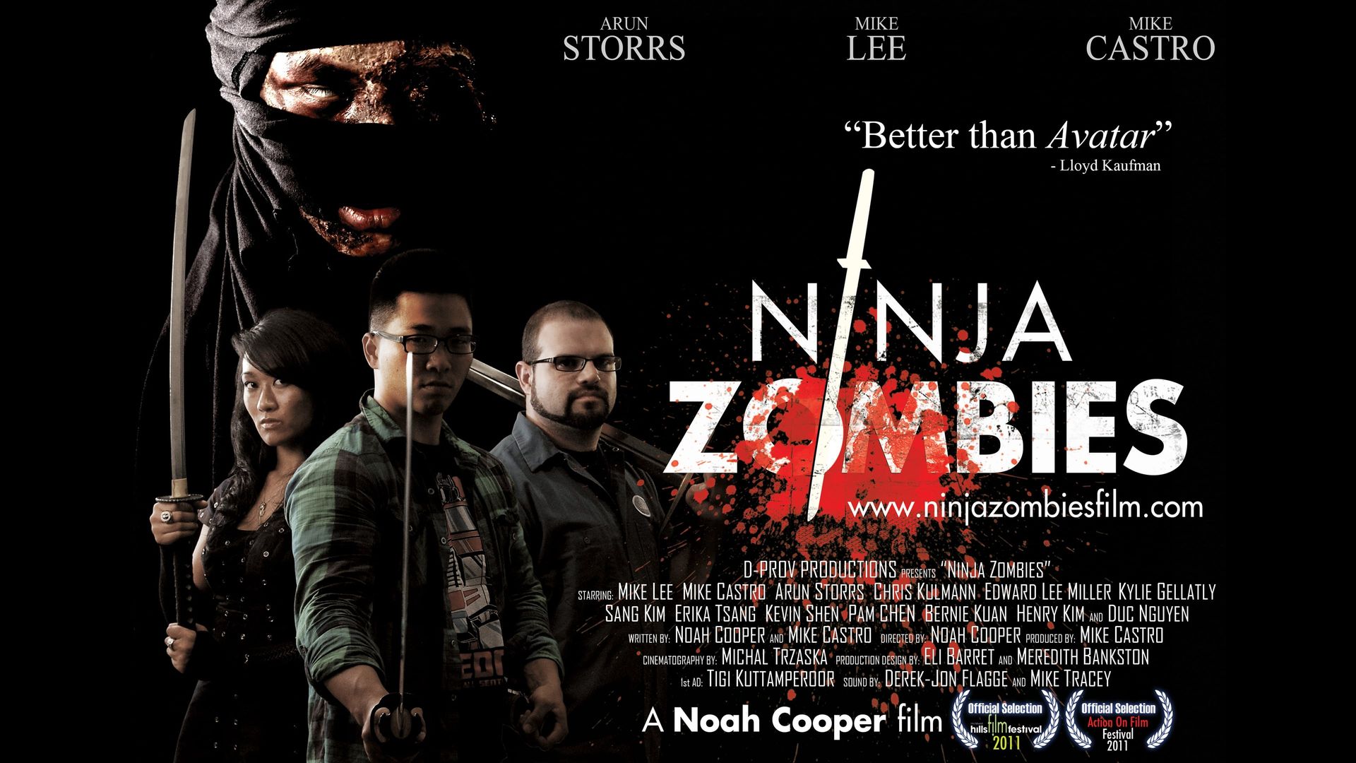 Ninja Zombies background