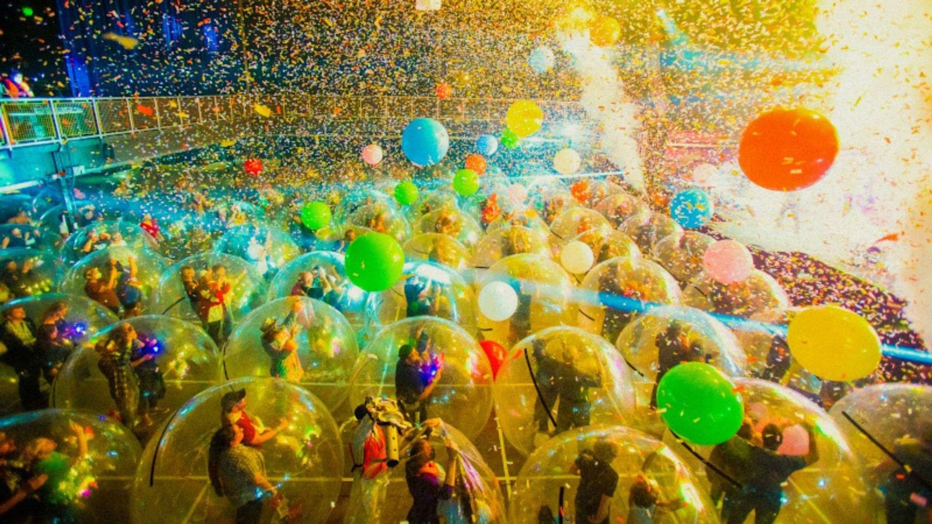 The Flaming Lips Space Bubble Film background