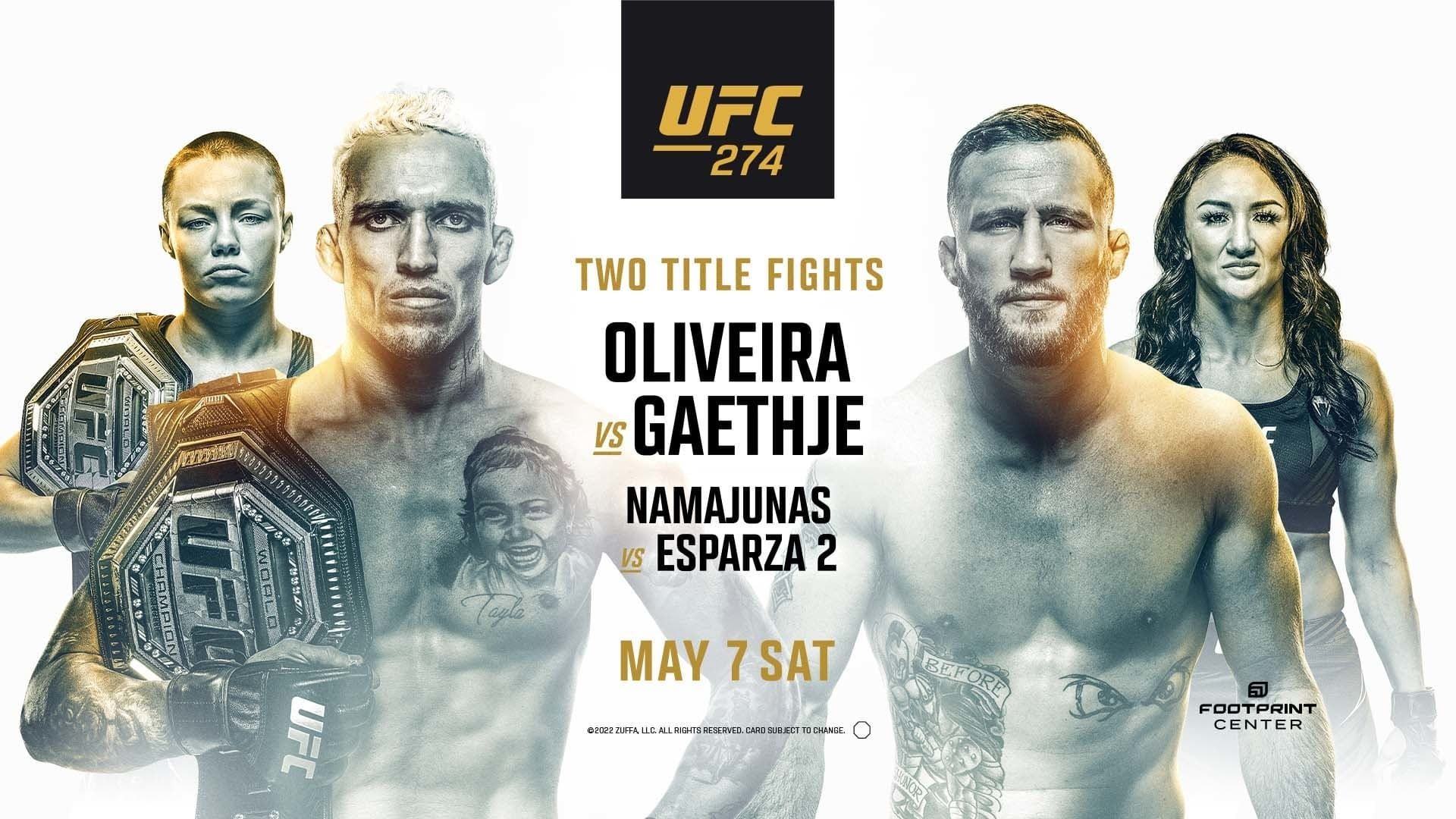 UFC 274: Oliveira vs. Gaethje background