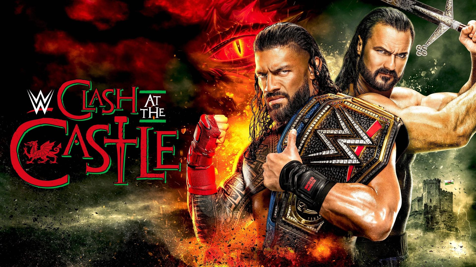 WWE Clash at the Castle background