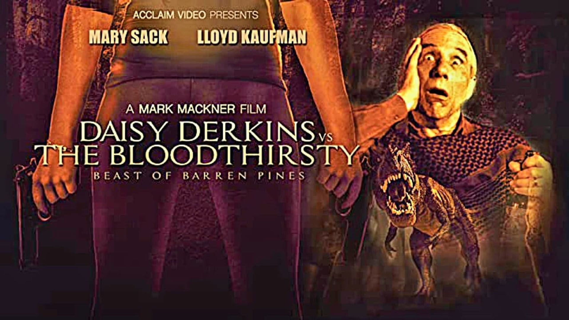 Daisy Derkins vs. The Bloodthirsty Beast of Barren Pines! background