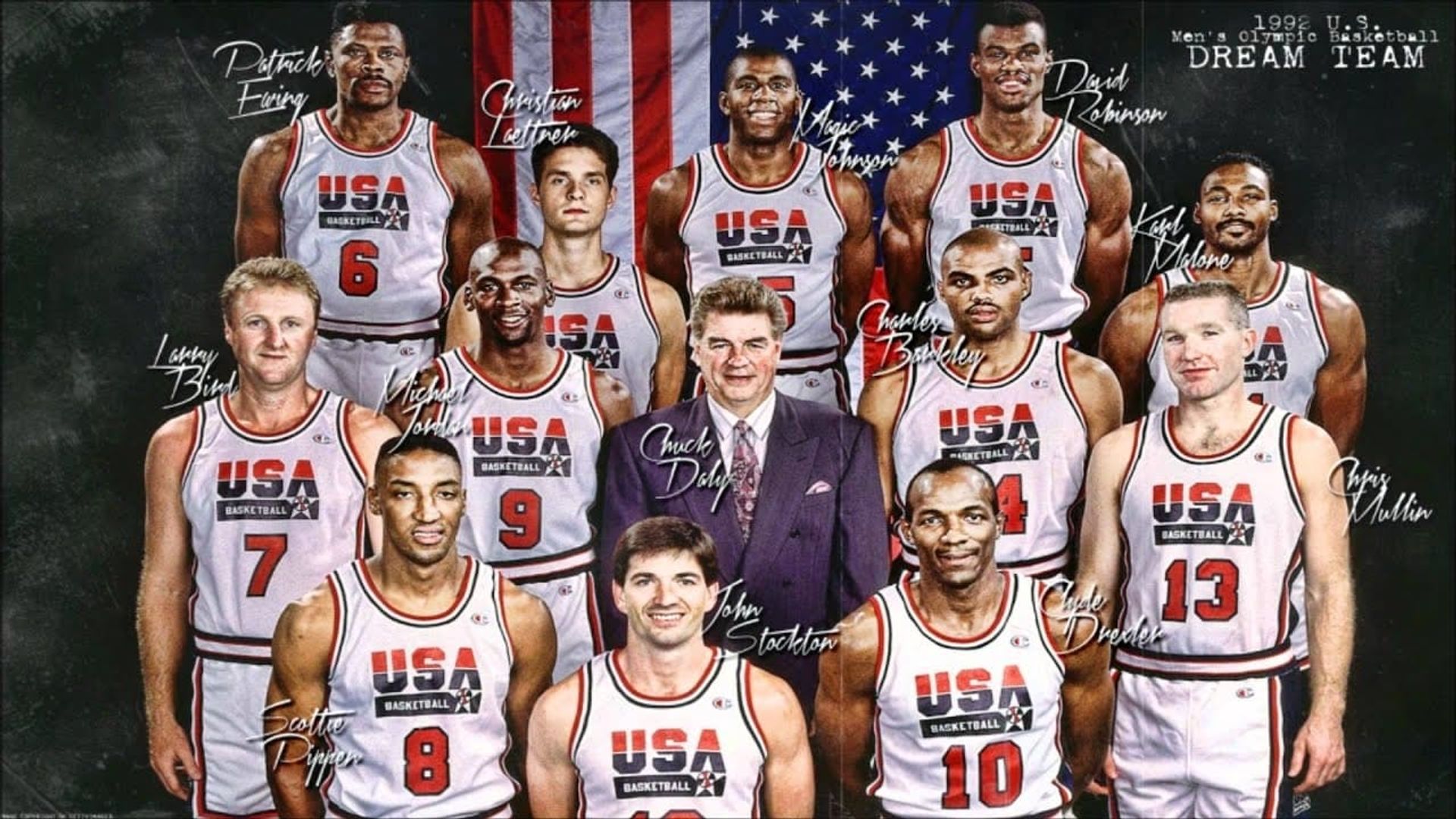 NBA the Dream Team 1992 background