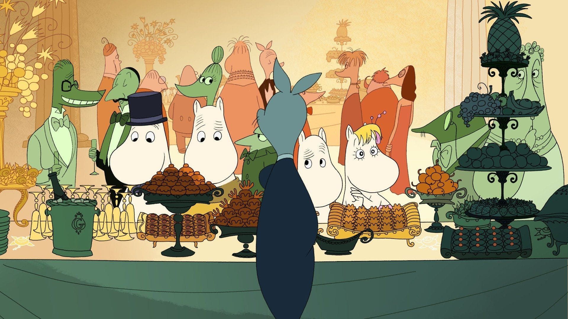 Moomins on the Riviera background