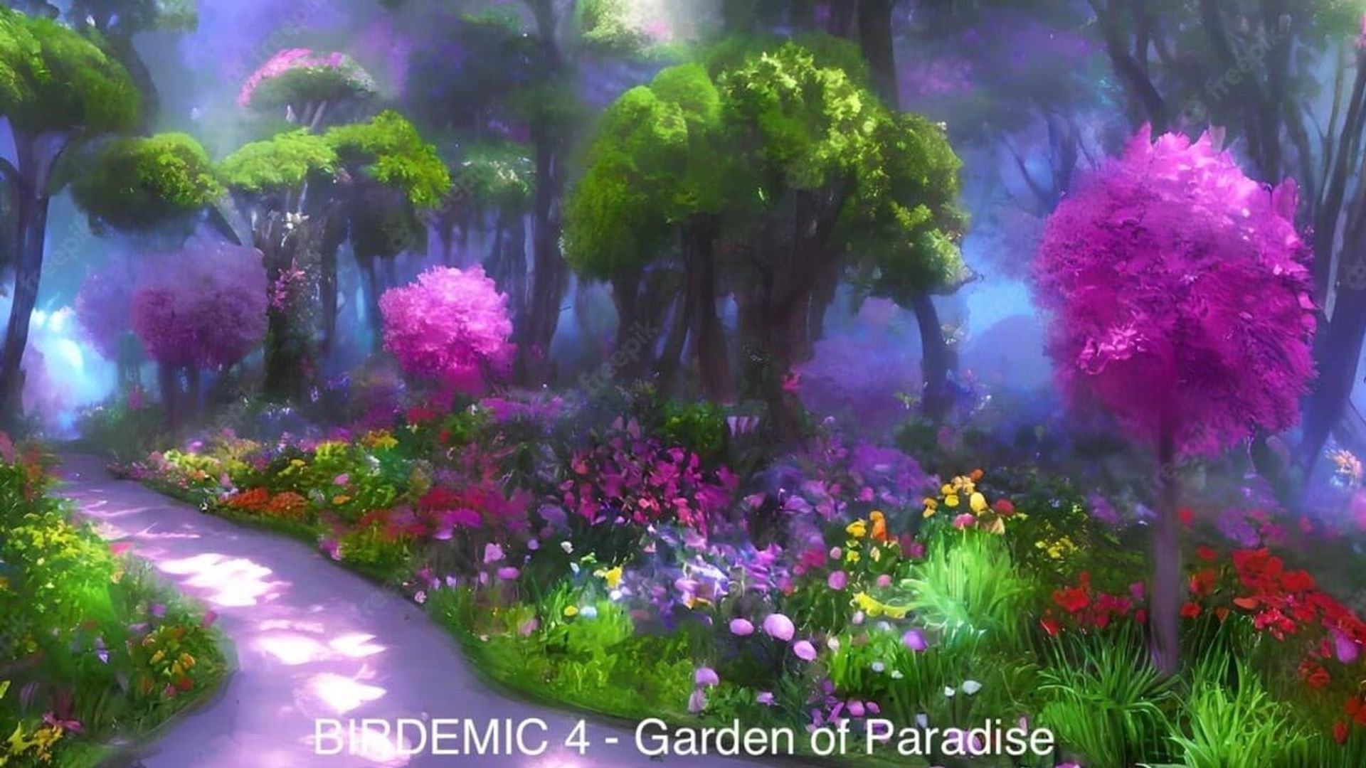 BIRDEMIC 4: Garden of Paradise background