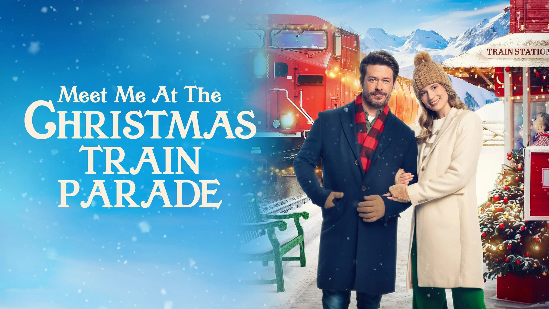 The Christmas Train Parade background
