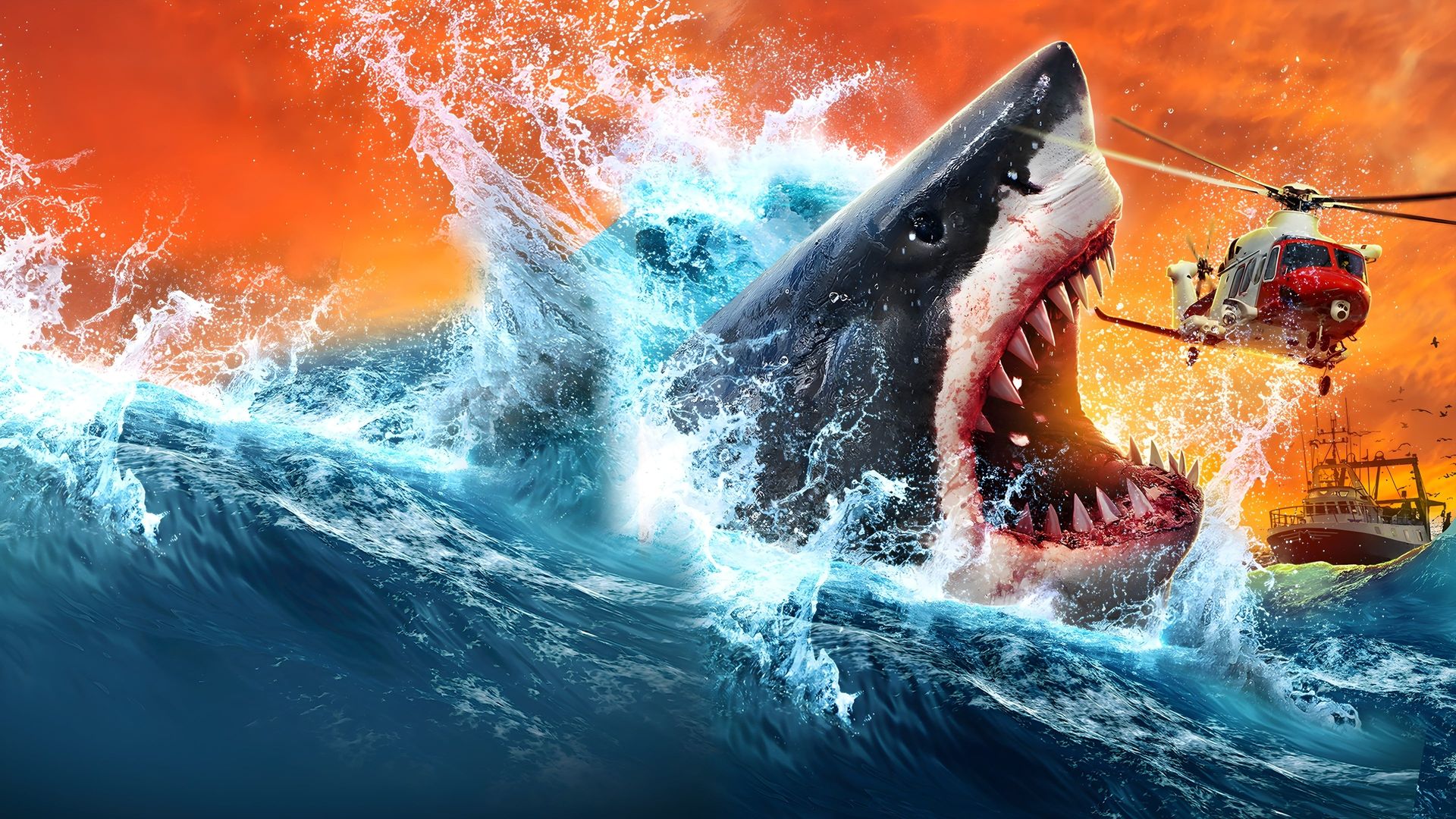 Jurassic Shark 3: Seavenge background