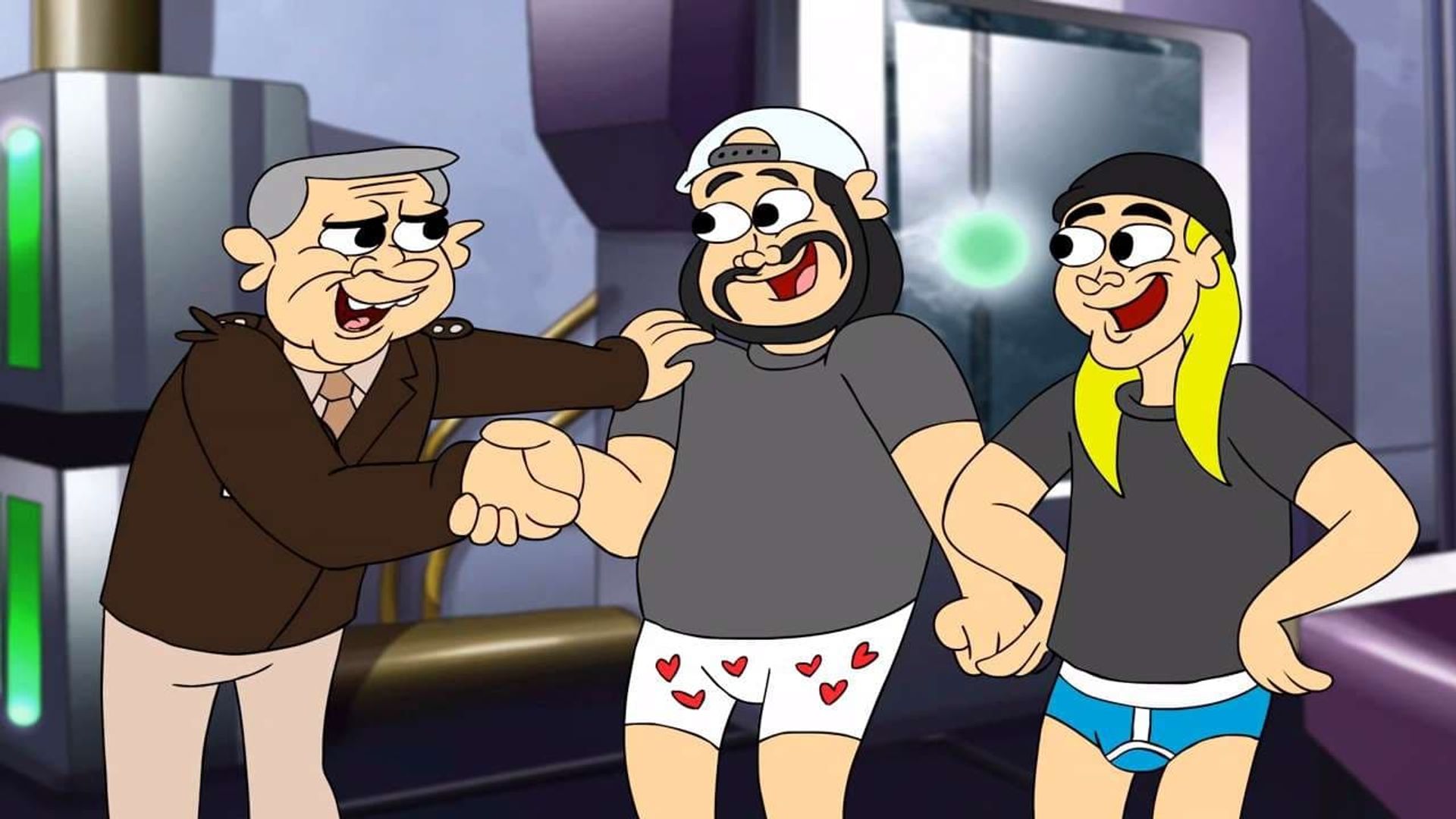 Jay and Silent Bob's Super Groovy Cartoon Movie background