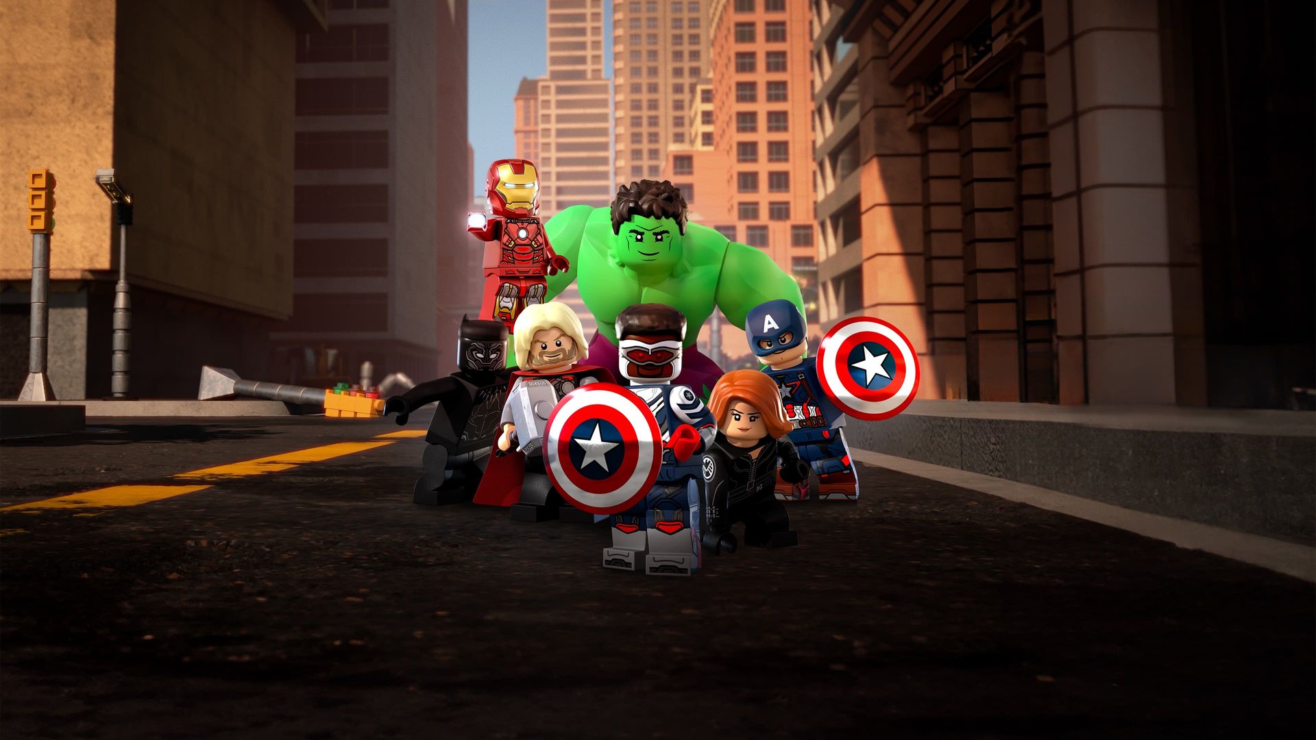 Lego Marvel Avengers: Code Red background