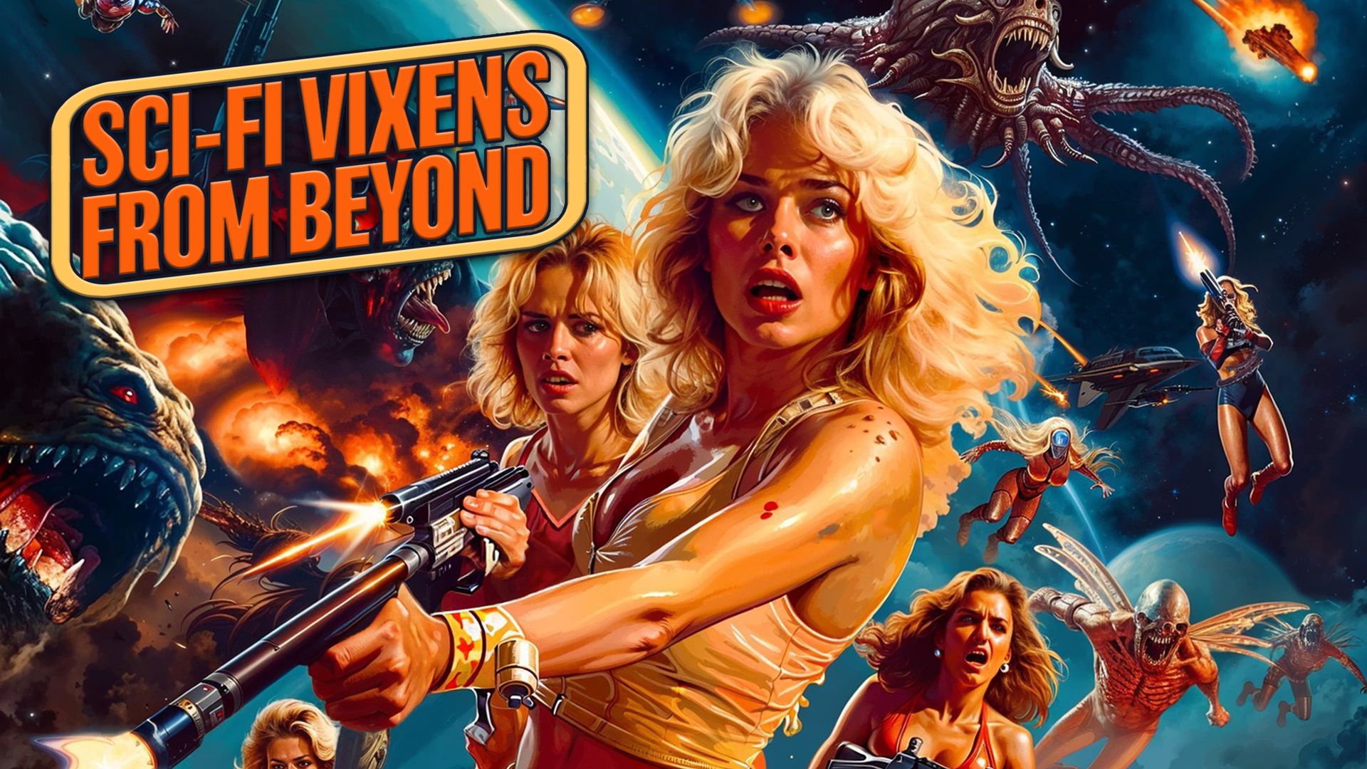 Sci-Fi Vixens from Beyond background