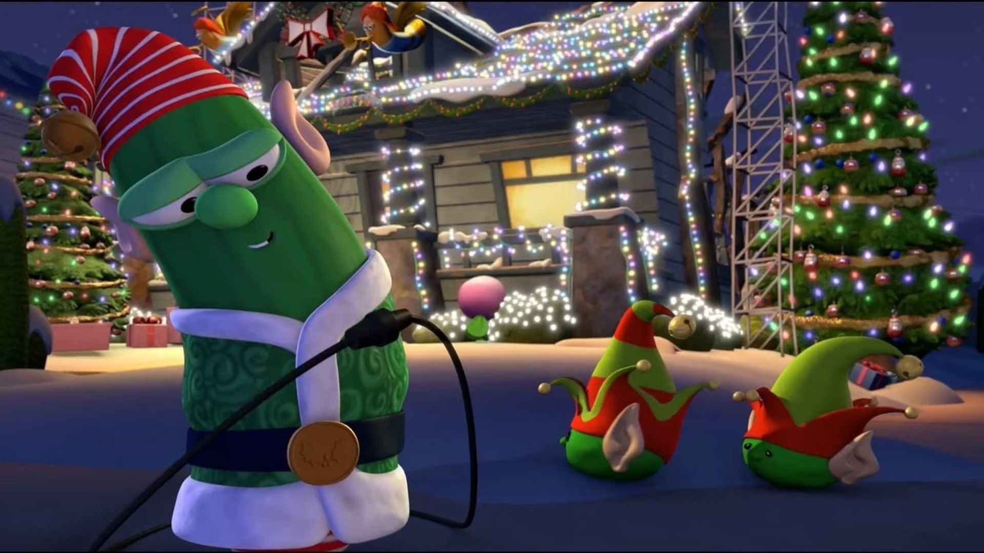 VeggieTales: Merry Larry and the True Light of Christmas background