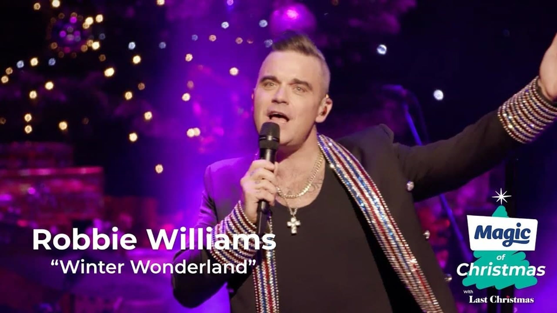 Robbie Williams One Night at the Palladium background