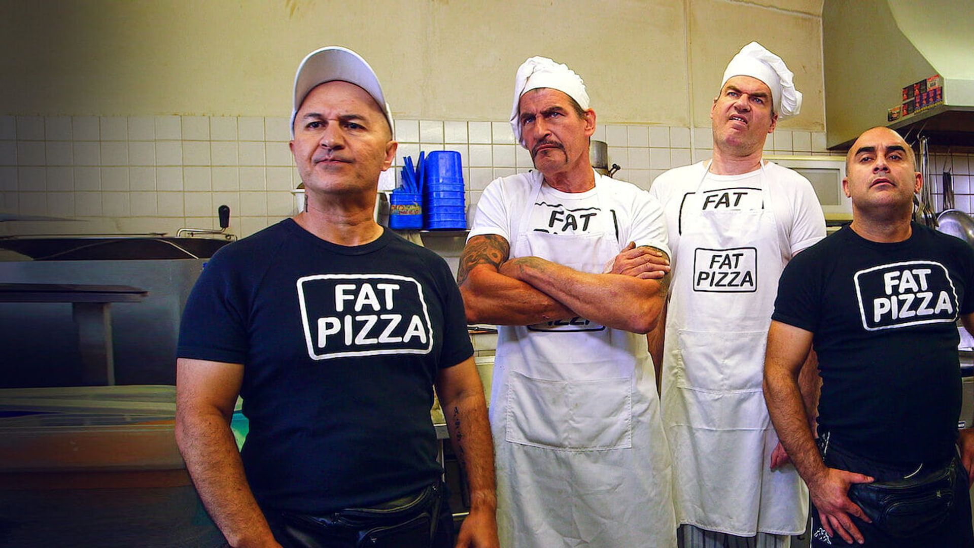Fat Pizza vs. Housos background