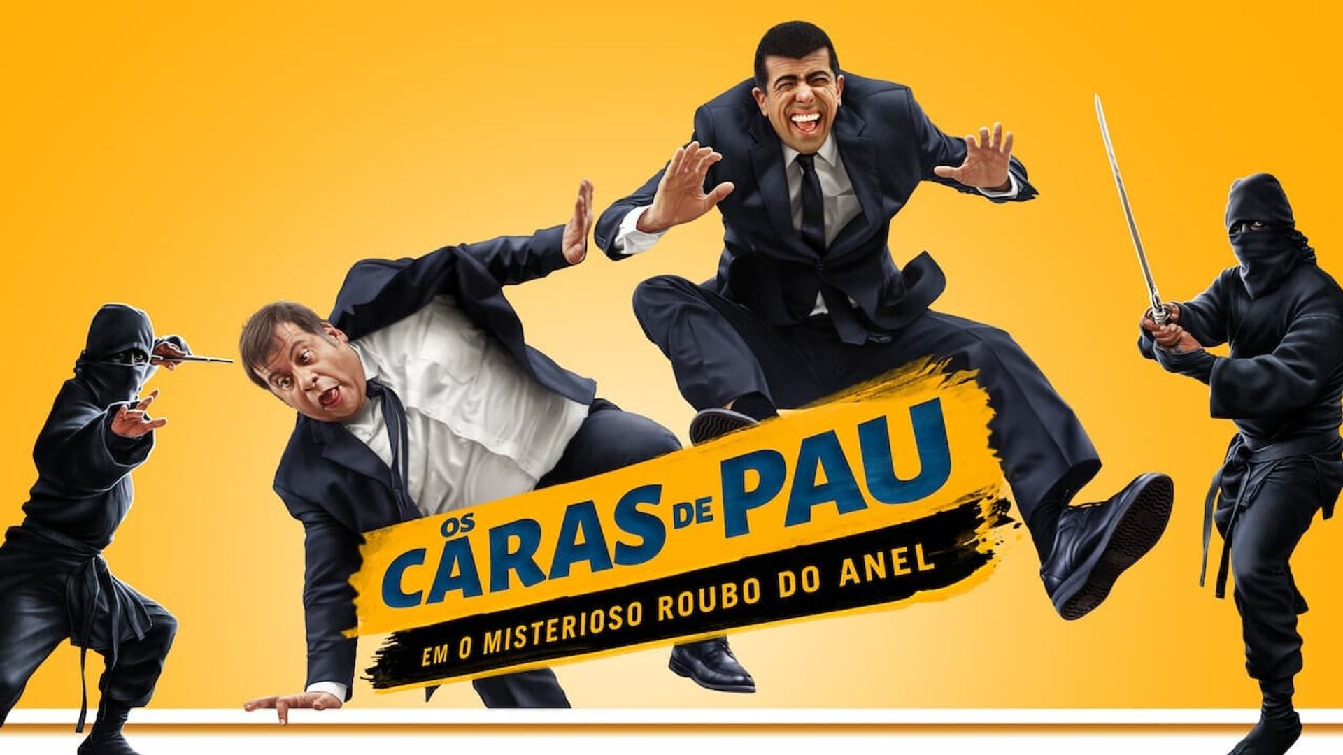 Os Caras de Pau em O Misterioso Roubo do Anel background