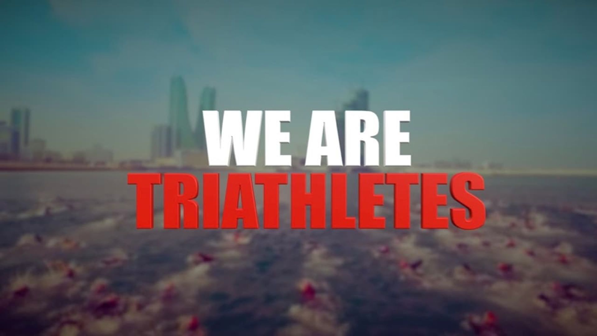 We Are Triathletes background