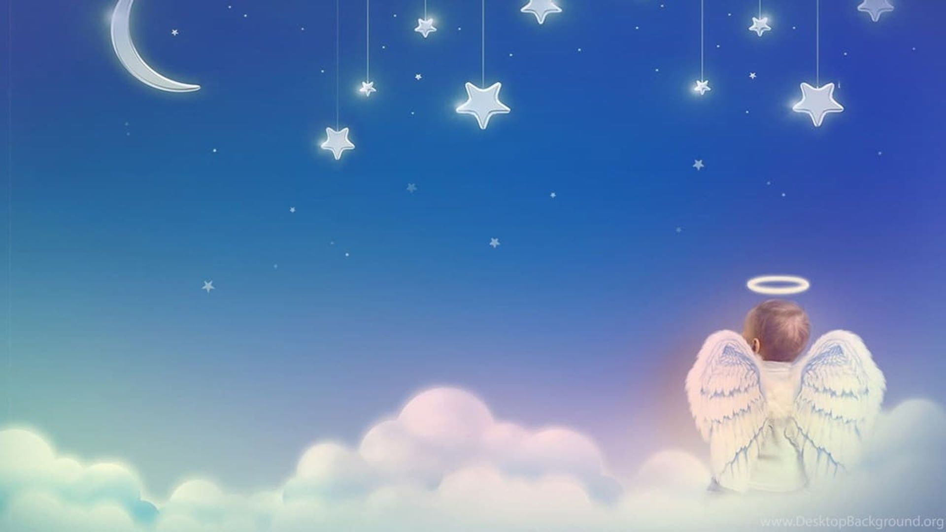 Little Angels: The Brightest Christmas background
