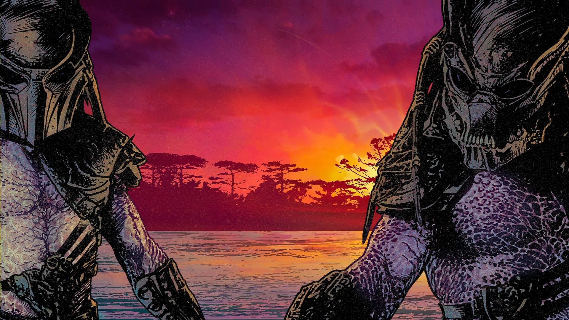 Predators Motion Comics: Crucified background