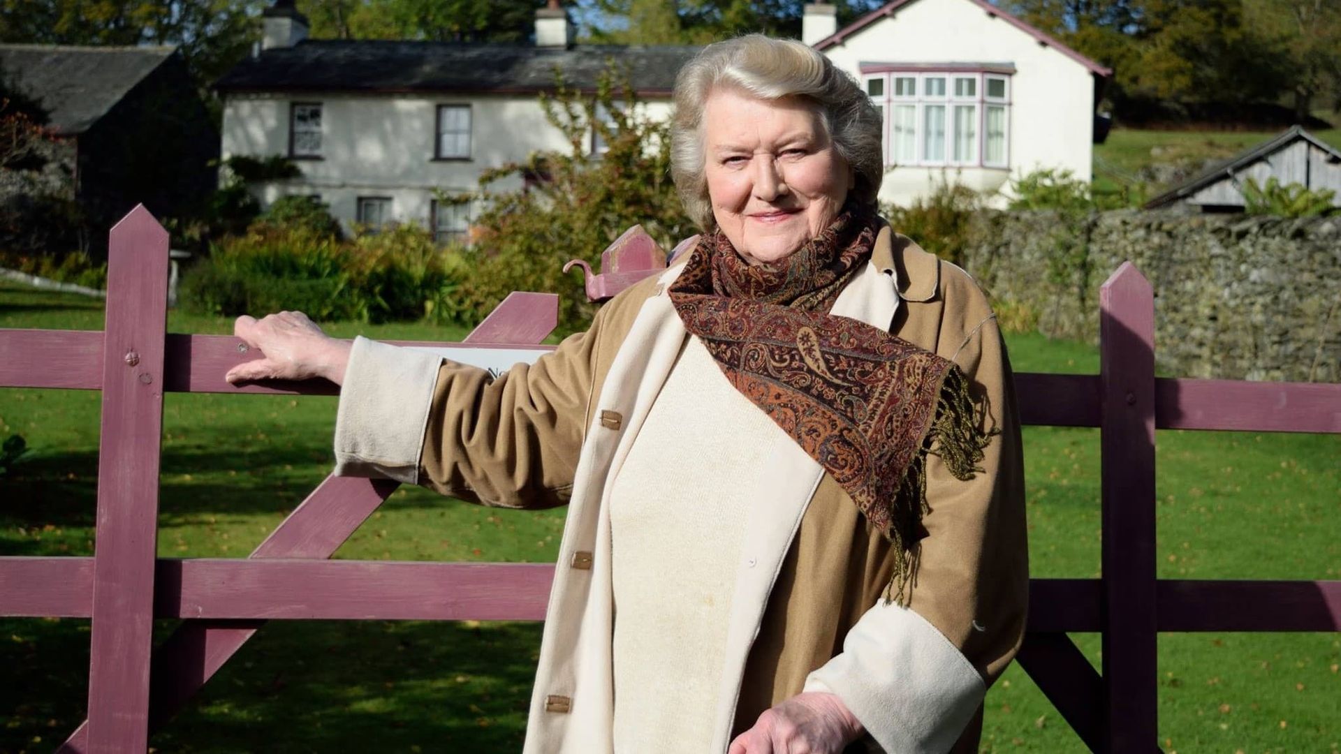 Beatrix Potter with Patricia Routledge background