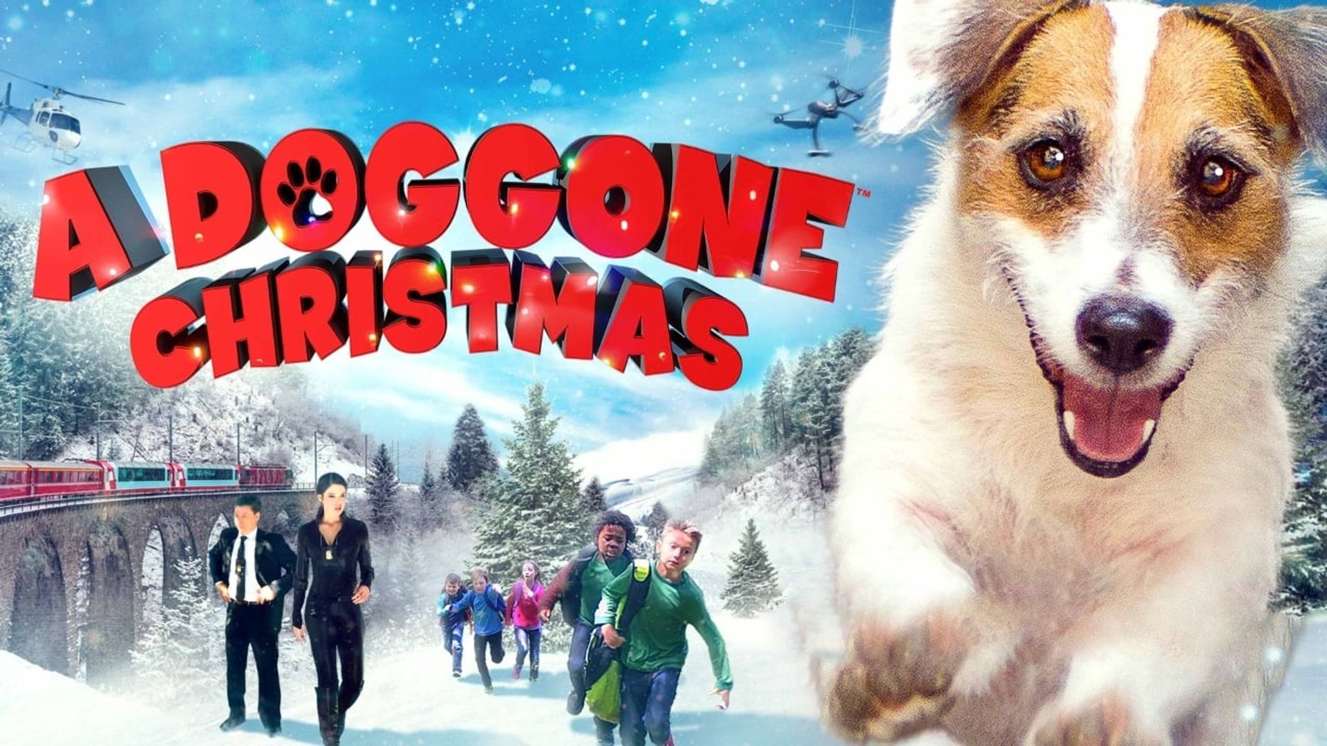 A Doggone Christmas background