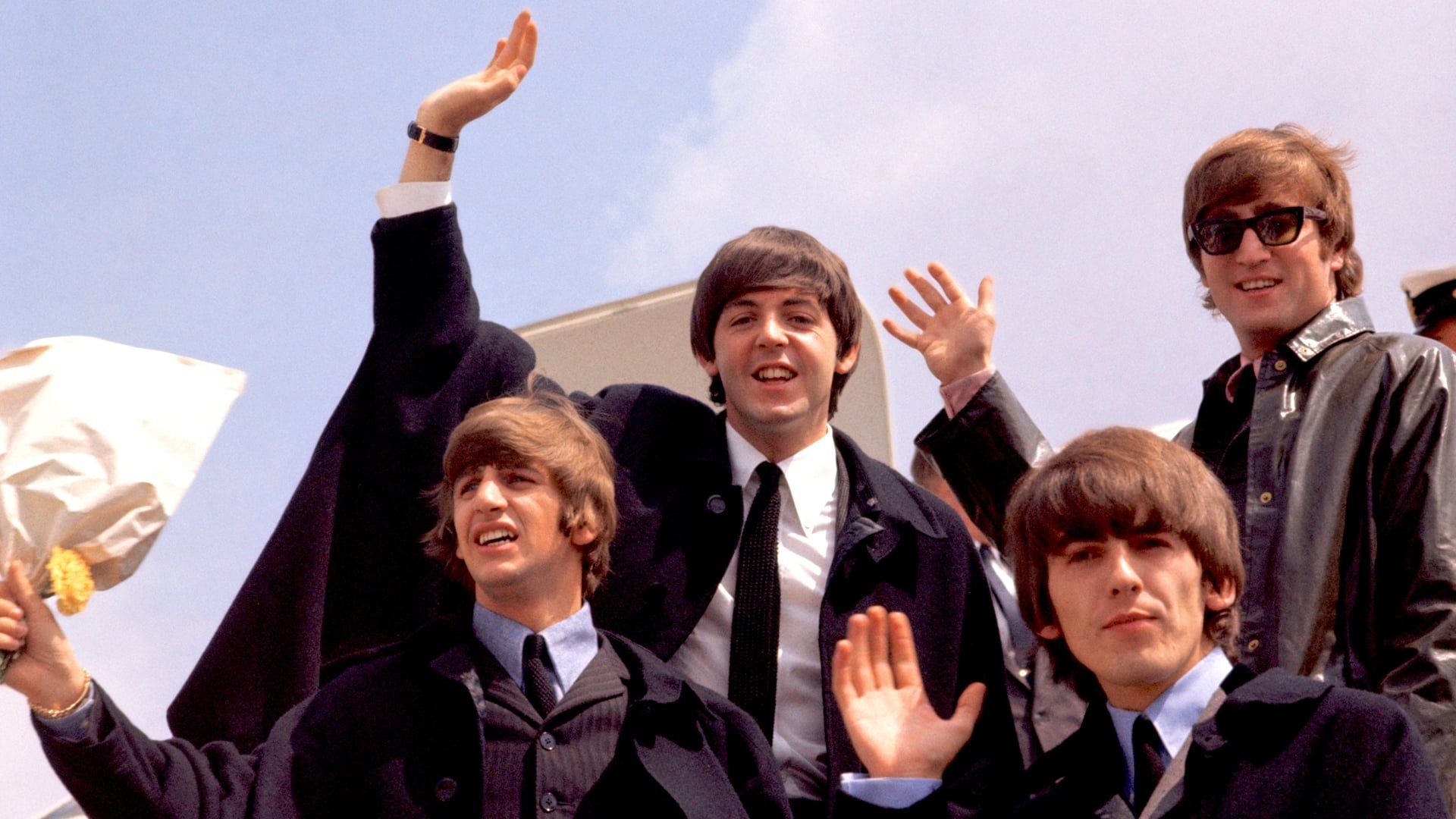 The Beatles in Australia background