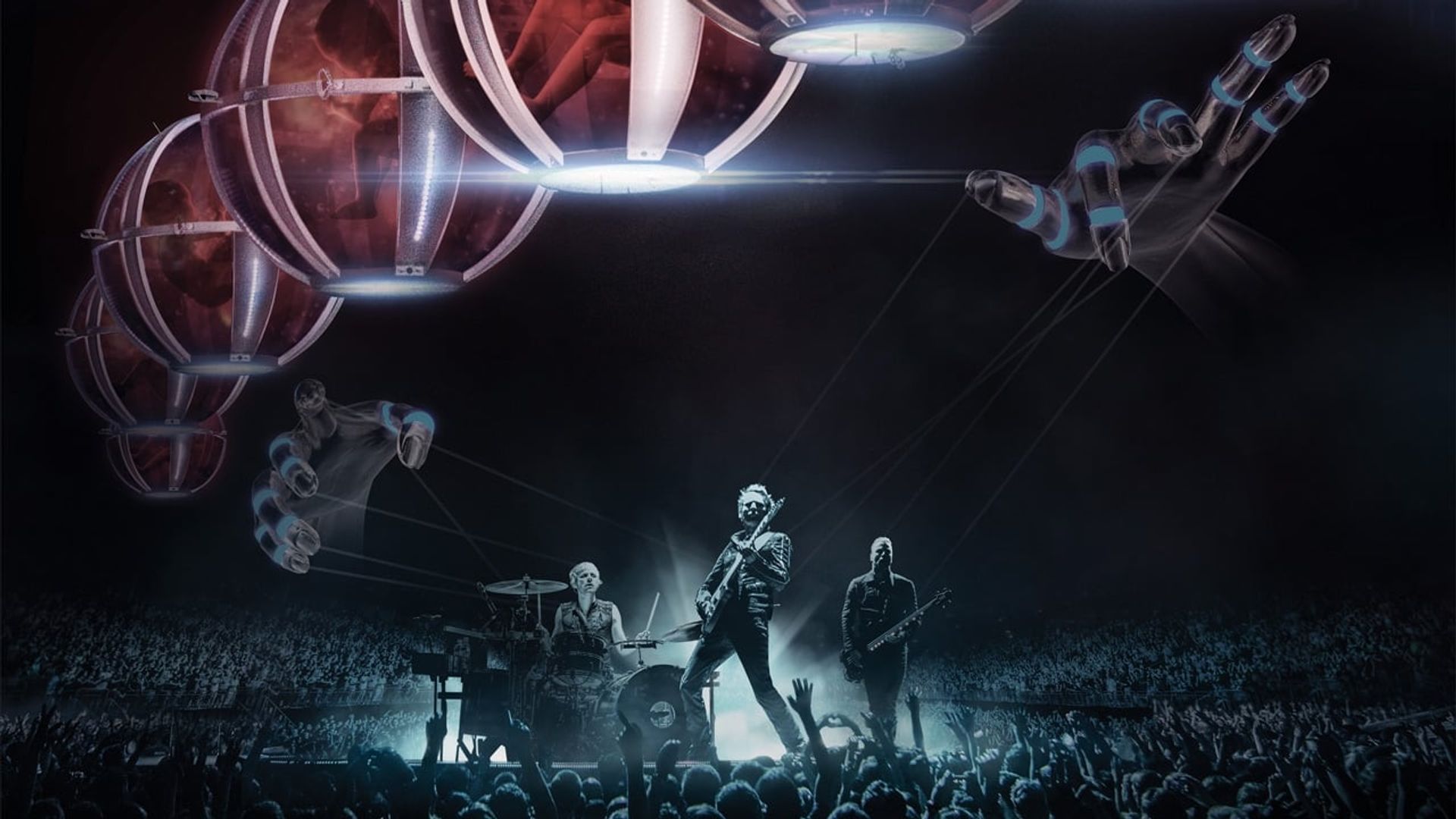 Muse Drones World Tour background