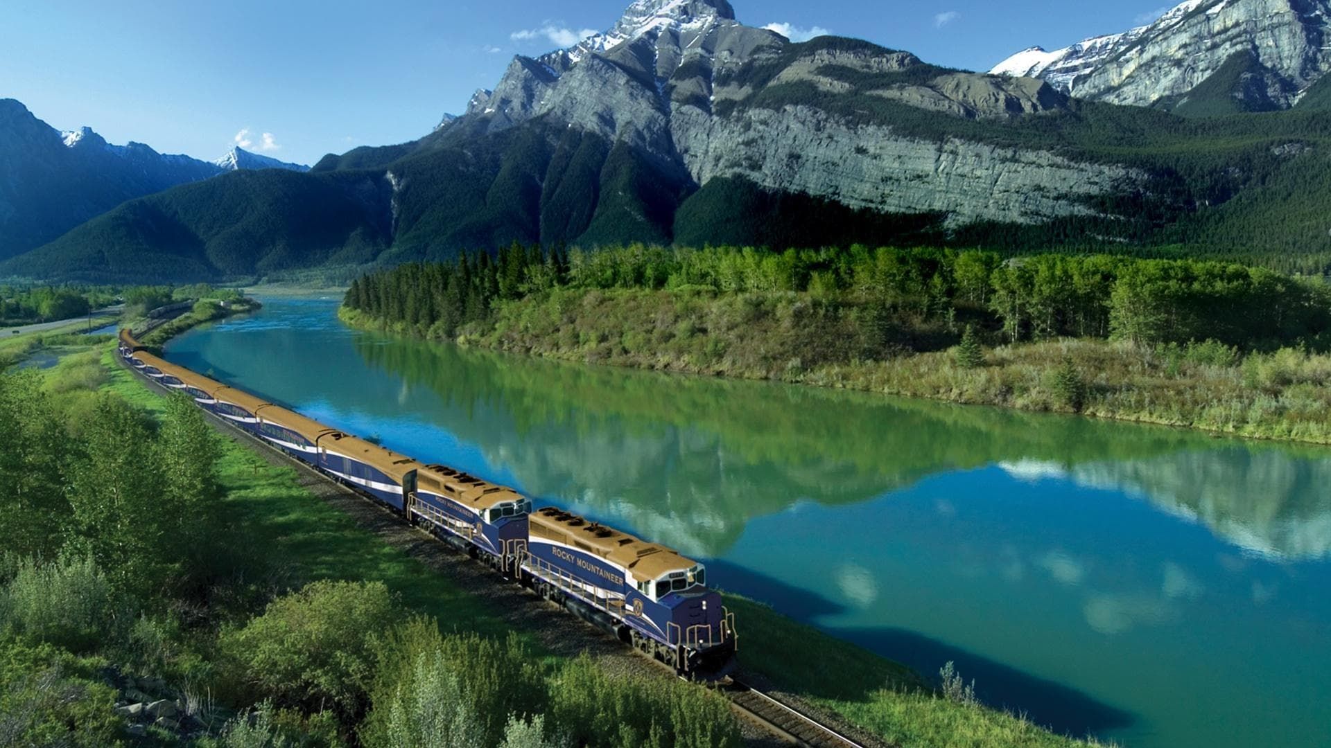 Canadian Rockies by Rail background