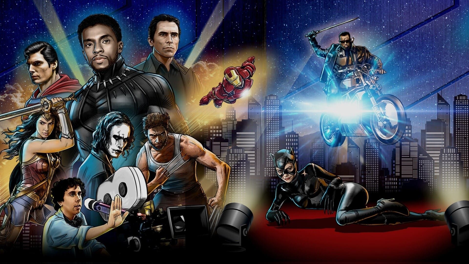 Rise of the Superheroes background