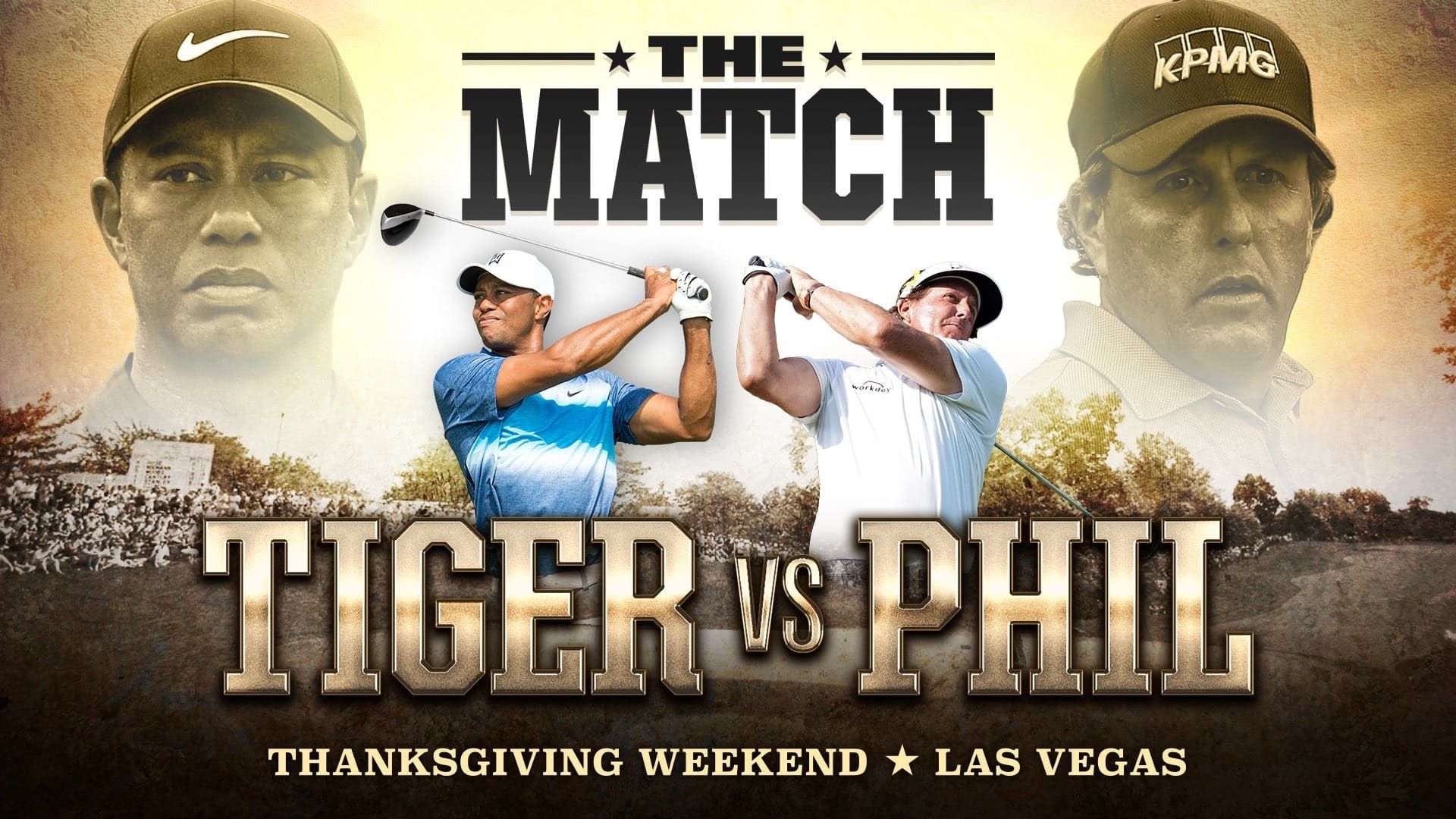 The Match: Tiger vs. Phil background