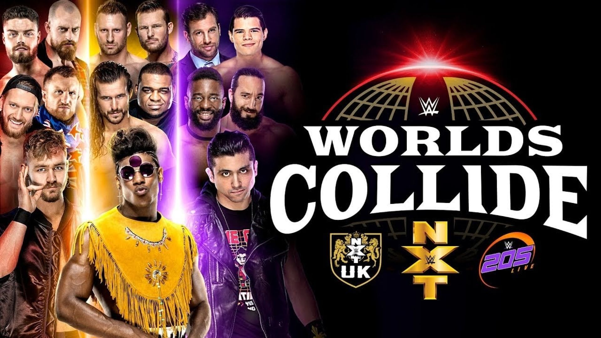 WWE Worlds Collide background