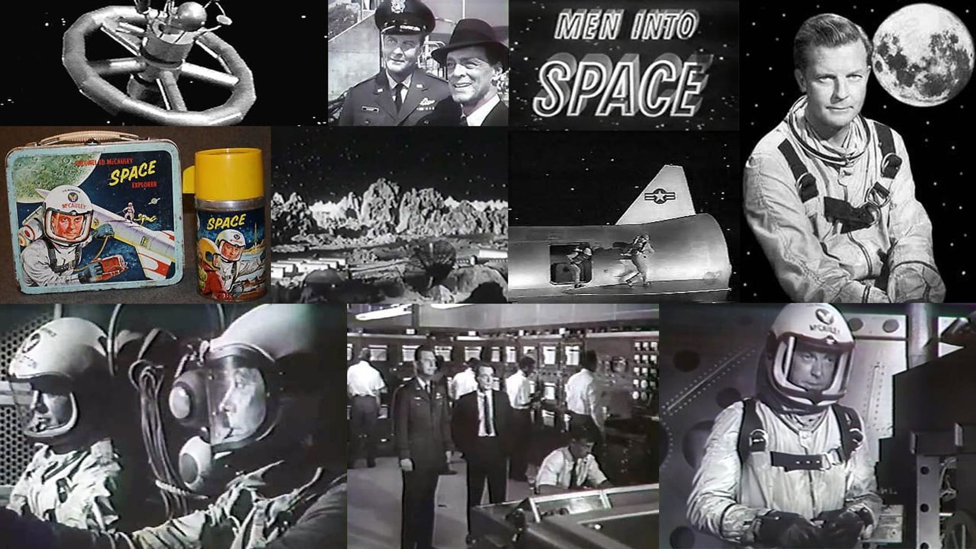 Men Into Space background