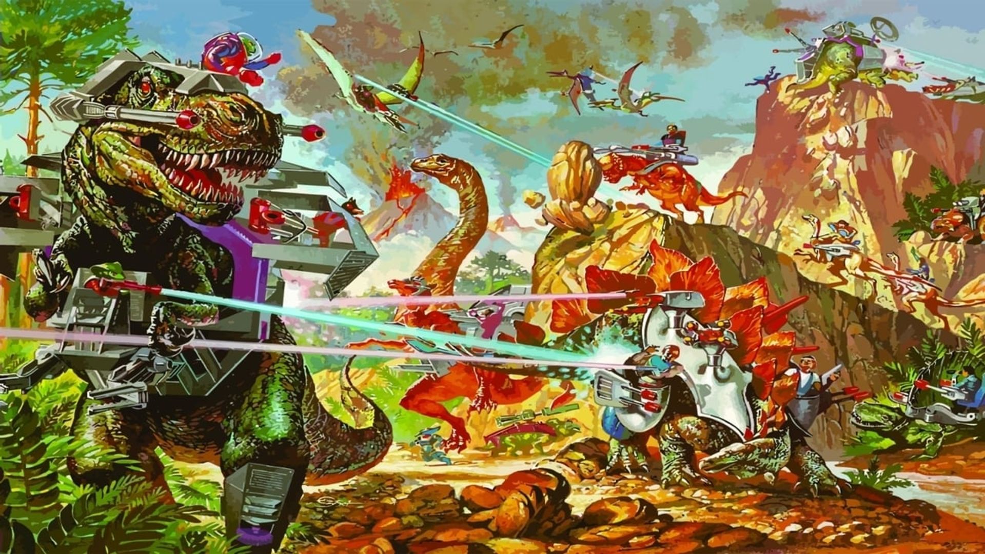 Dino-Riders background