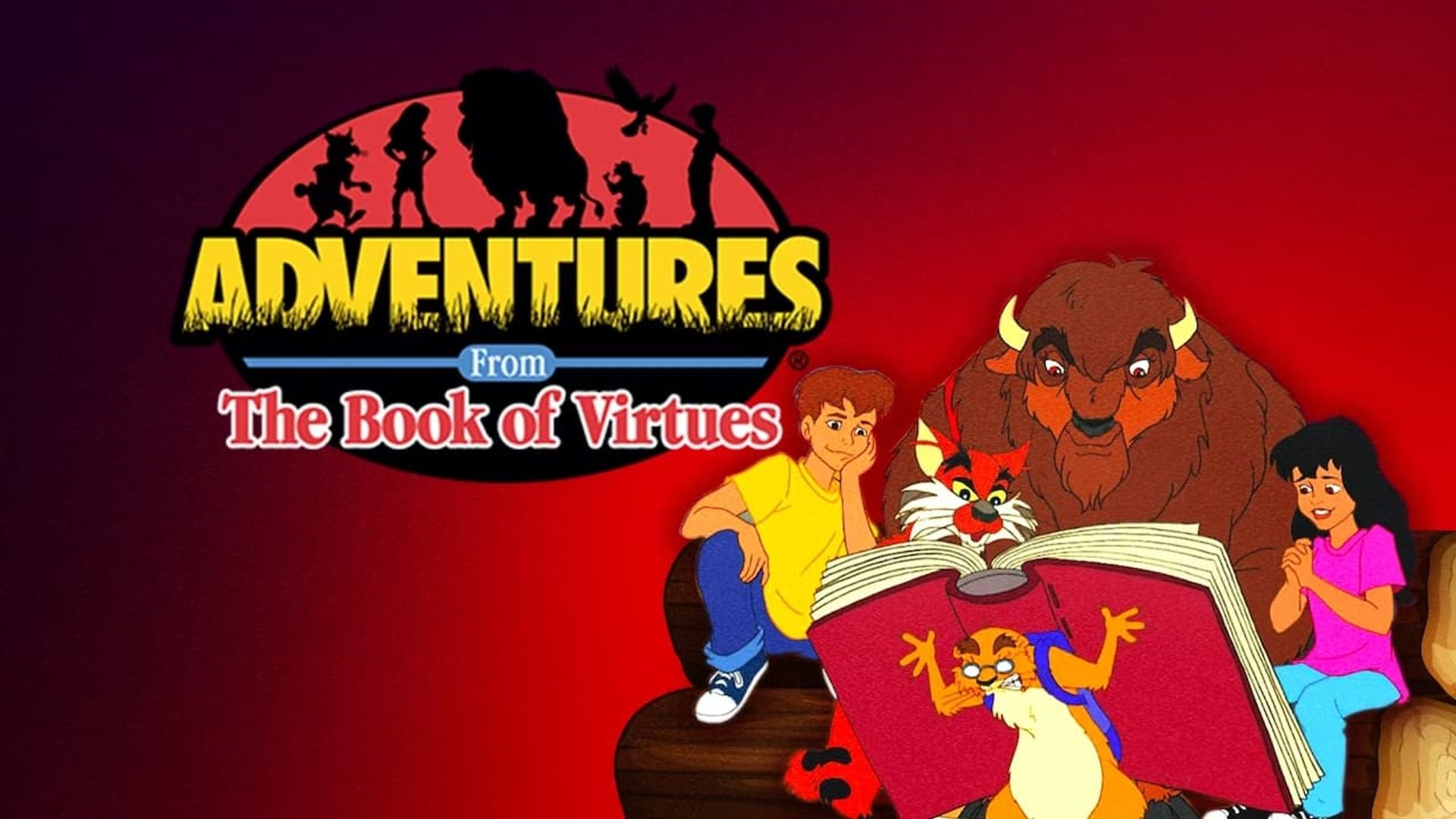 Adventures from the Book of Virtues background