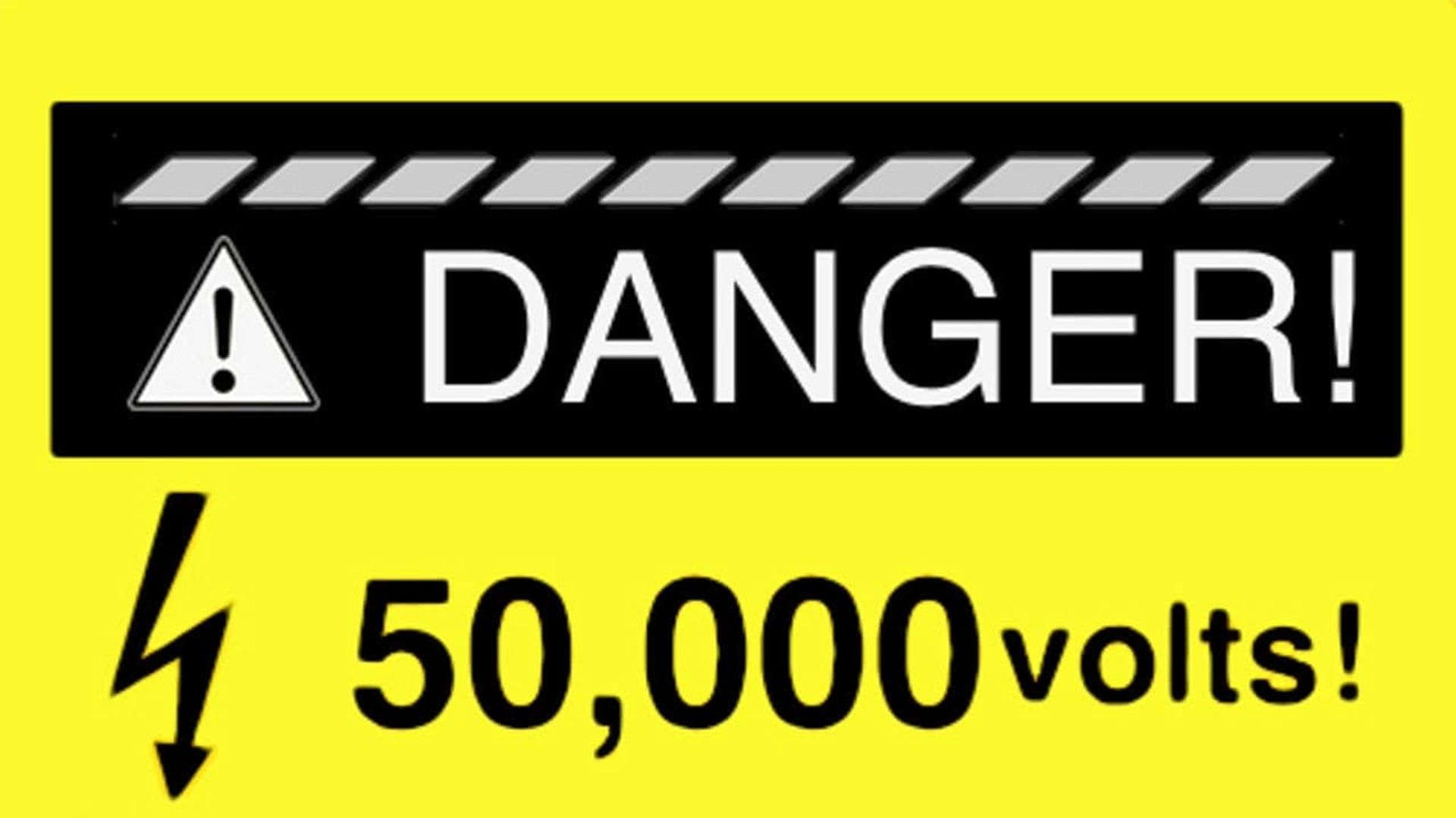 Danger! 50000 Volts! background