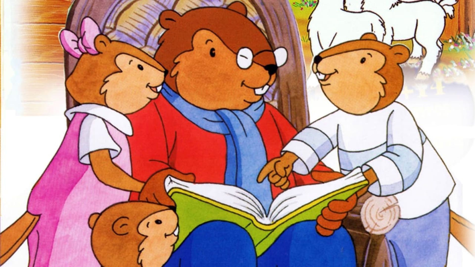 Papa Beaver's Story Time background