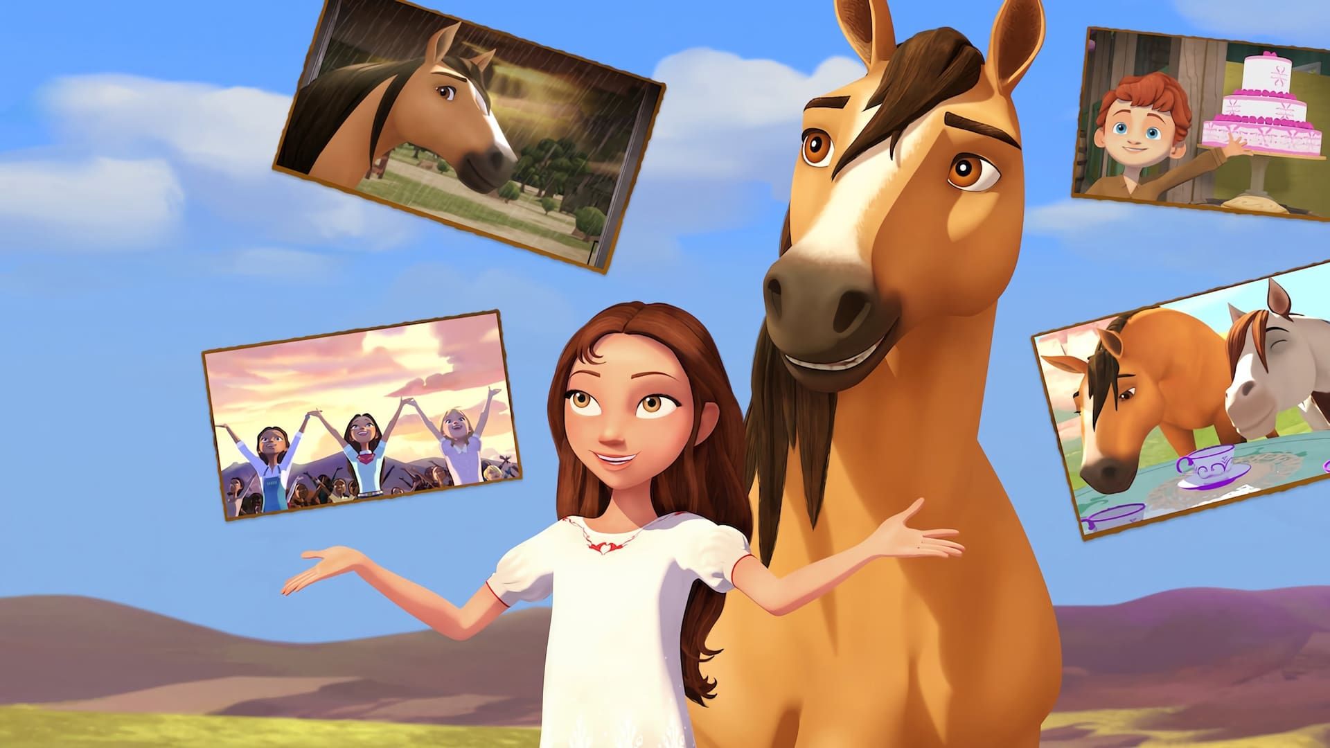 Spirit Riding Free: Pony Tales background