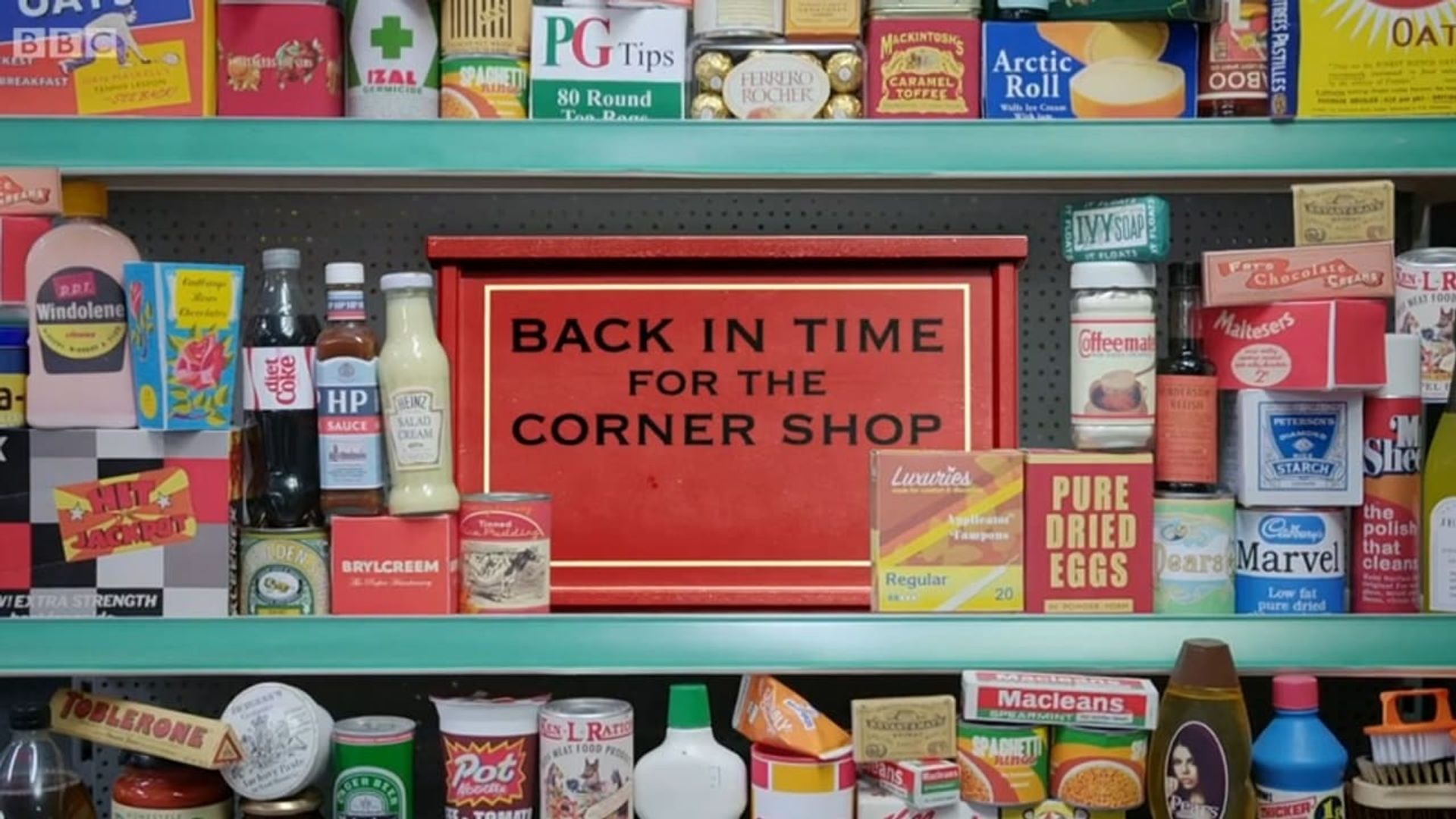 Back in Time for the Corner Shop background