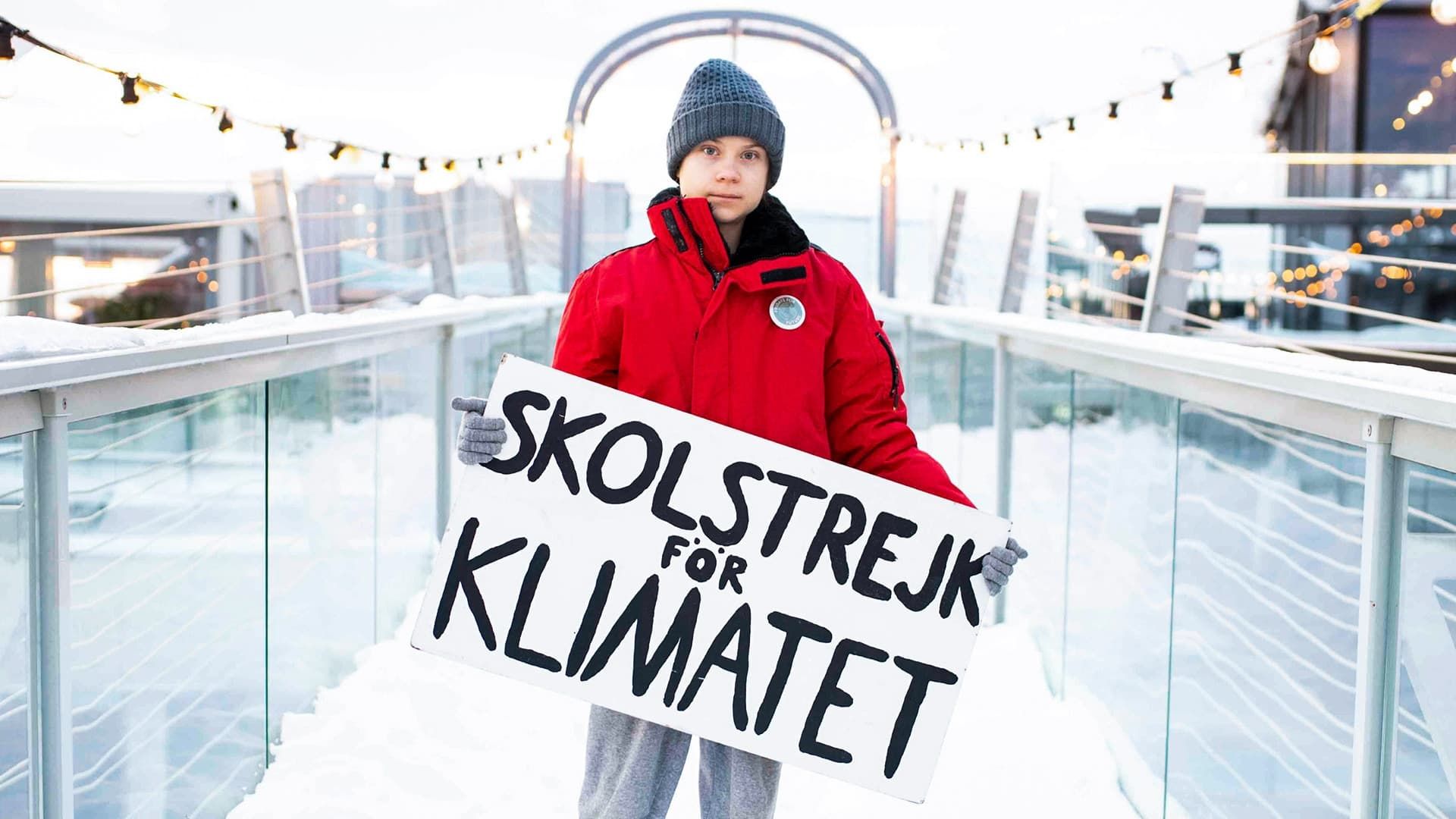 Greta Thunberg: A Year to Change the World background