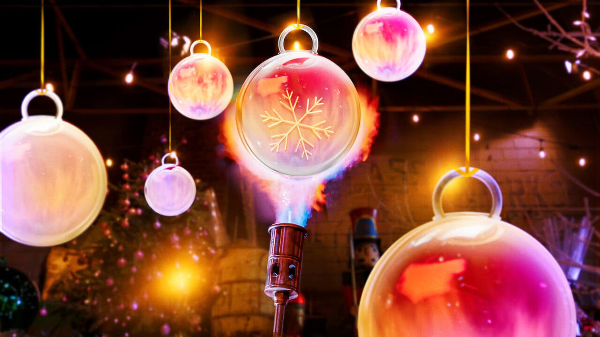 Blown Away: Christmas background