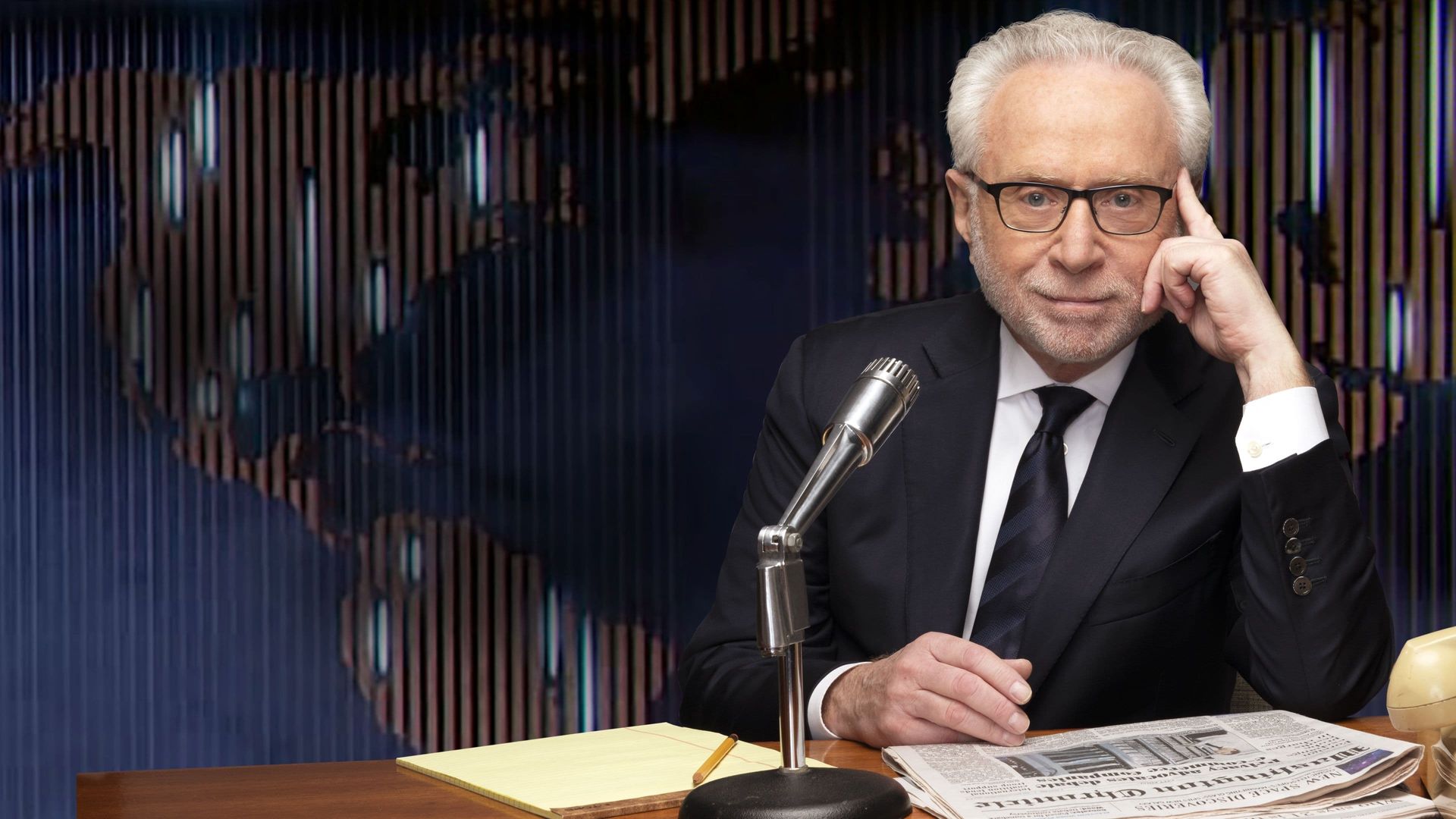 The Newscast with Wolf Blitzer background