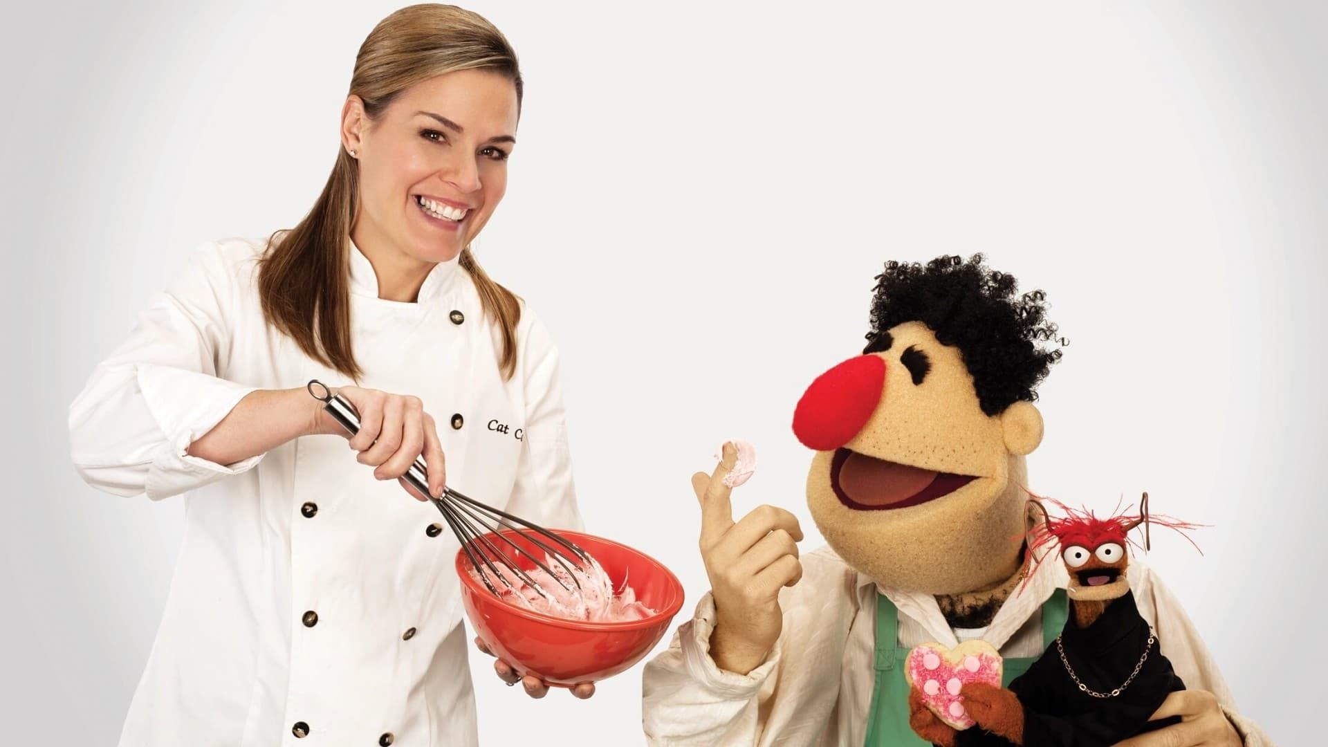 The Muppets Kitchen with Cat Cora background