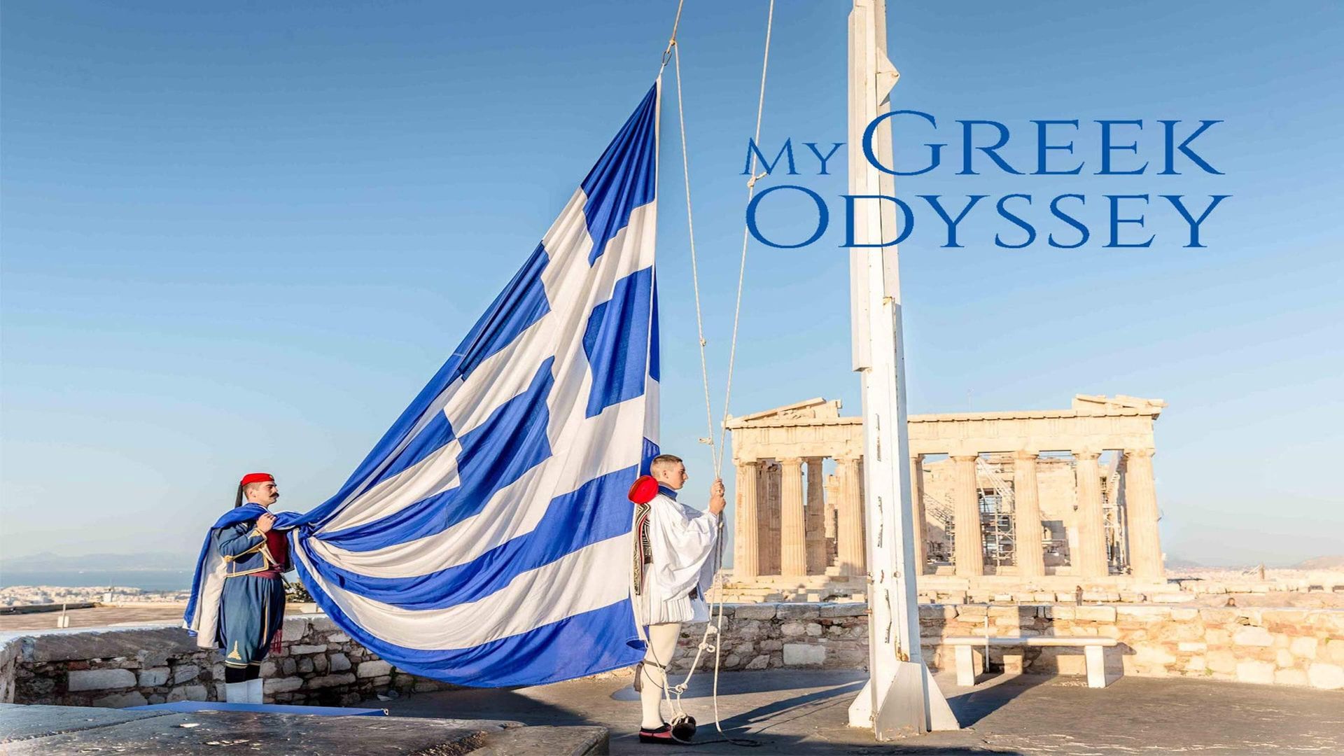 Joanna Lumley's Greek Odyssey background