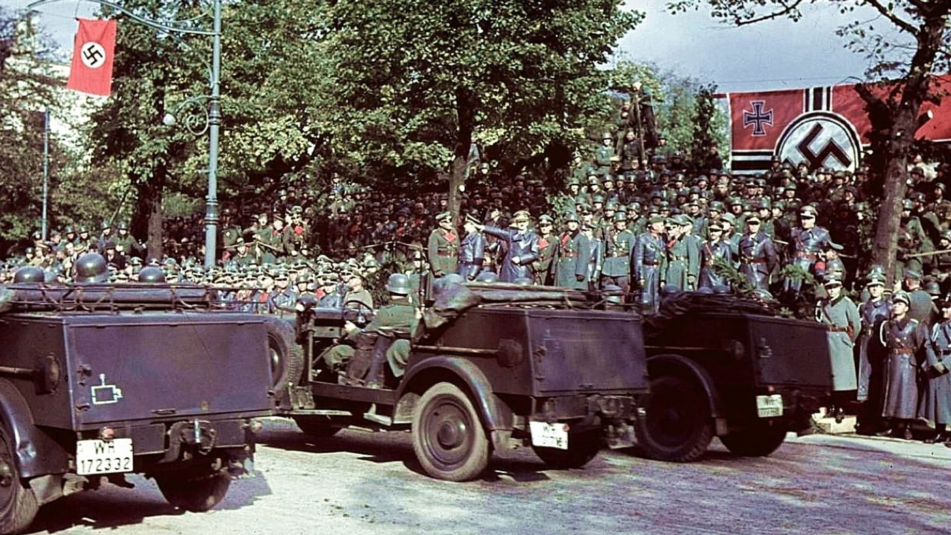 World War II in Colour background