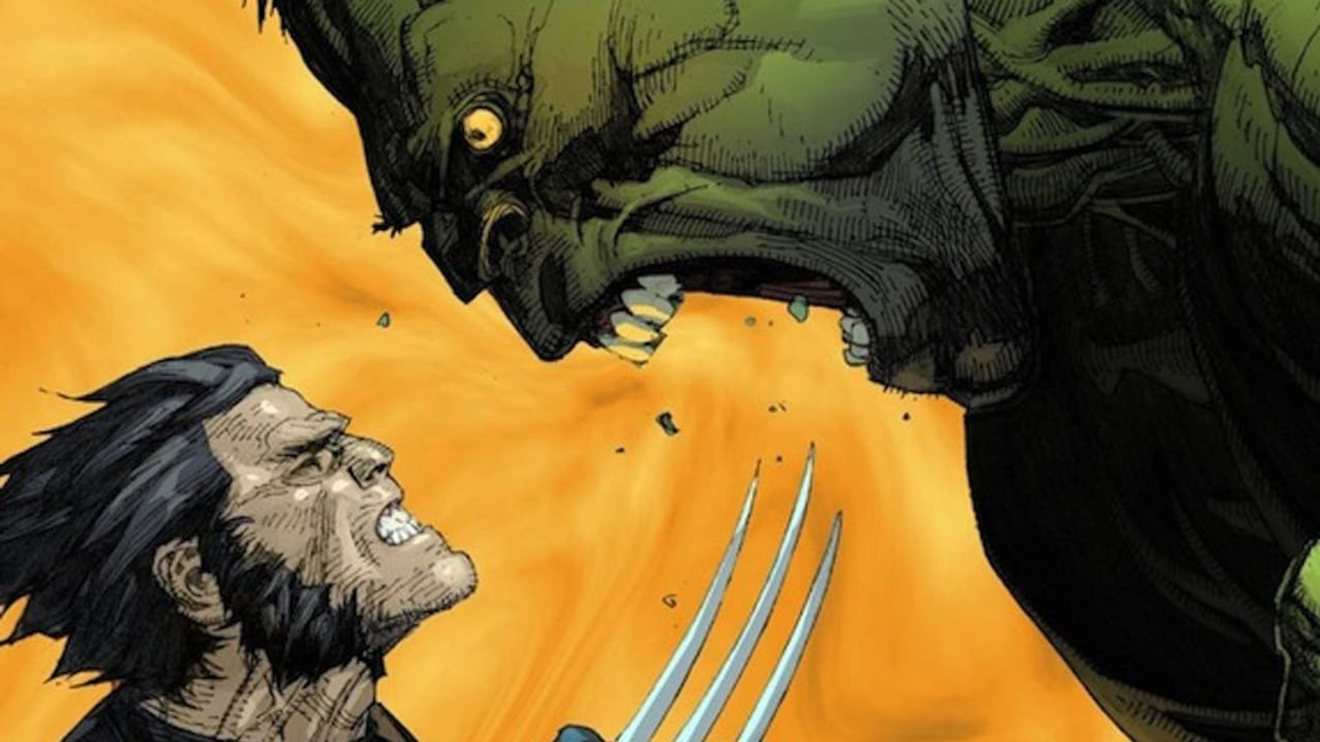 Ultimate Wolverine vs. Hulk background