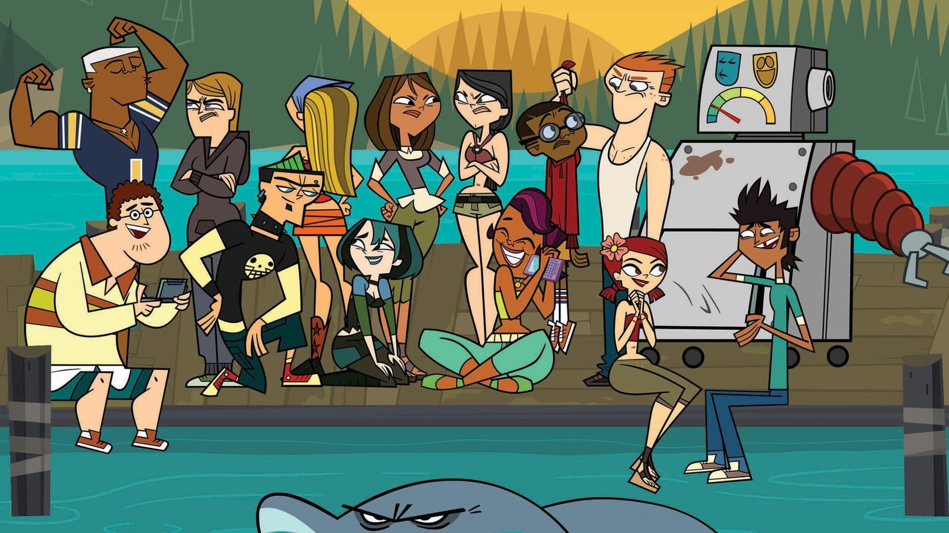 Total Drama All Stars background