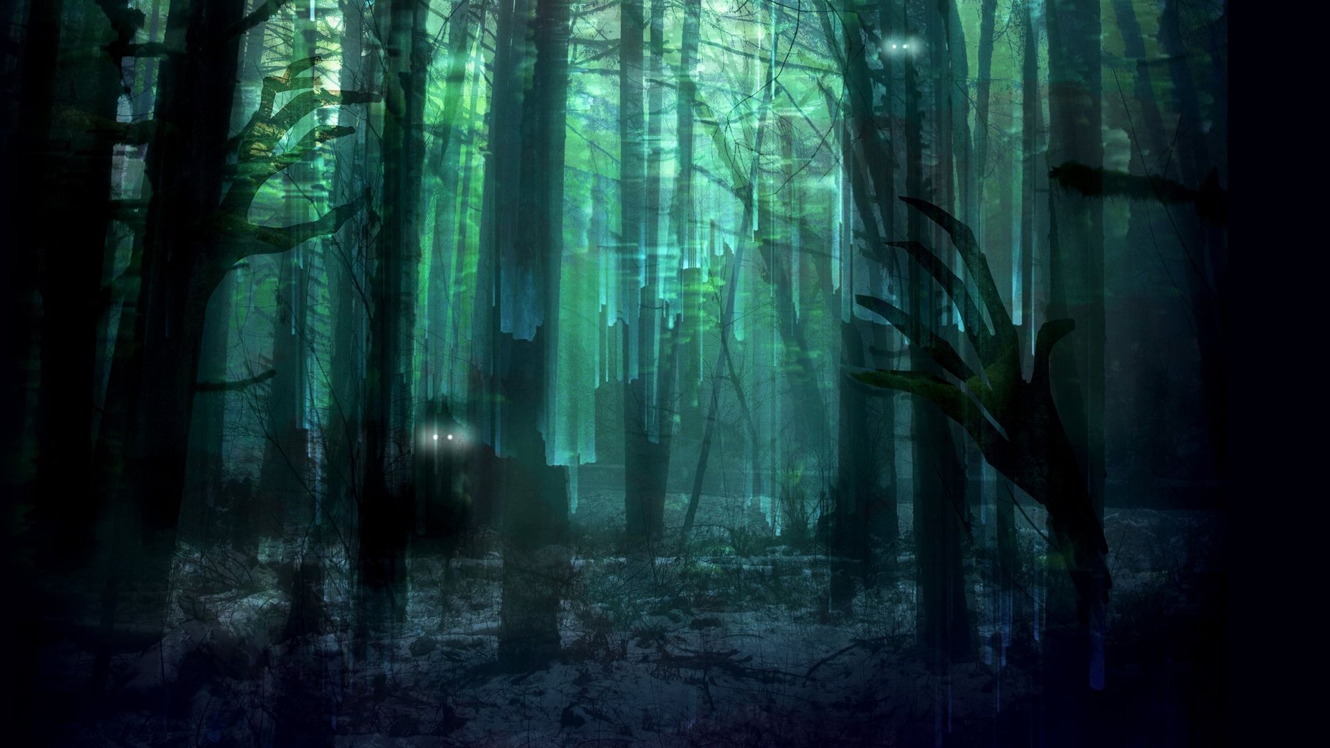 Terror in the Woods background