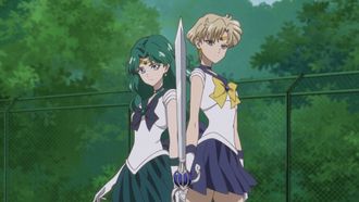 Episode 5 Infinity 4, Sailor Uranus Haruka Tenou, Sailor Neptune Michiru Kaiou