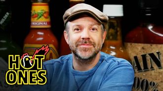 Episode 1 Jason Sudeikis Embraces Da Bomb While Eating Spicy Wings