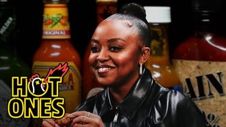 Episode 5 Quinta Brunson Faces Her Fear of Hot Ones While Eating Spicy Wings
