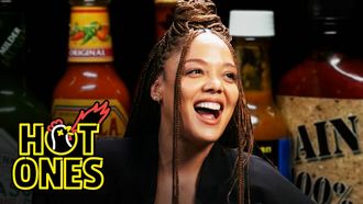 Episode 7 Tessa Thompson Feels Alive While Eating Spicy Wings